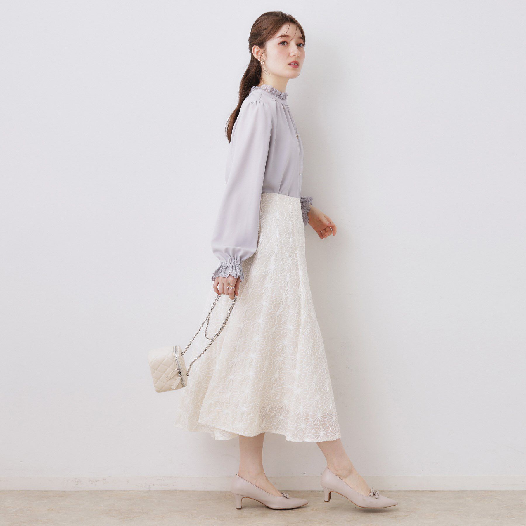 Couture broach「【2WAY・ハレの日・通勤】エンブロレースブラウス」|シャツ・ブラウス|