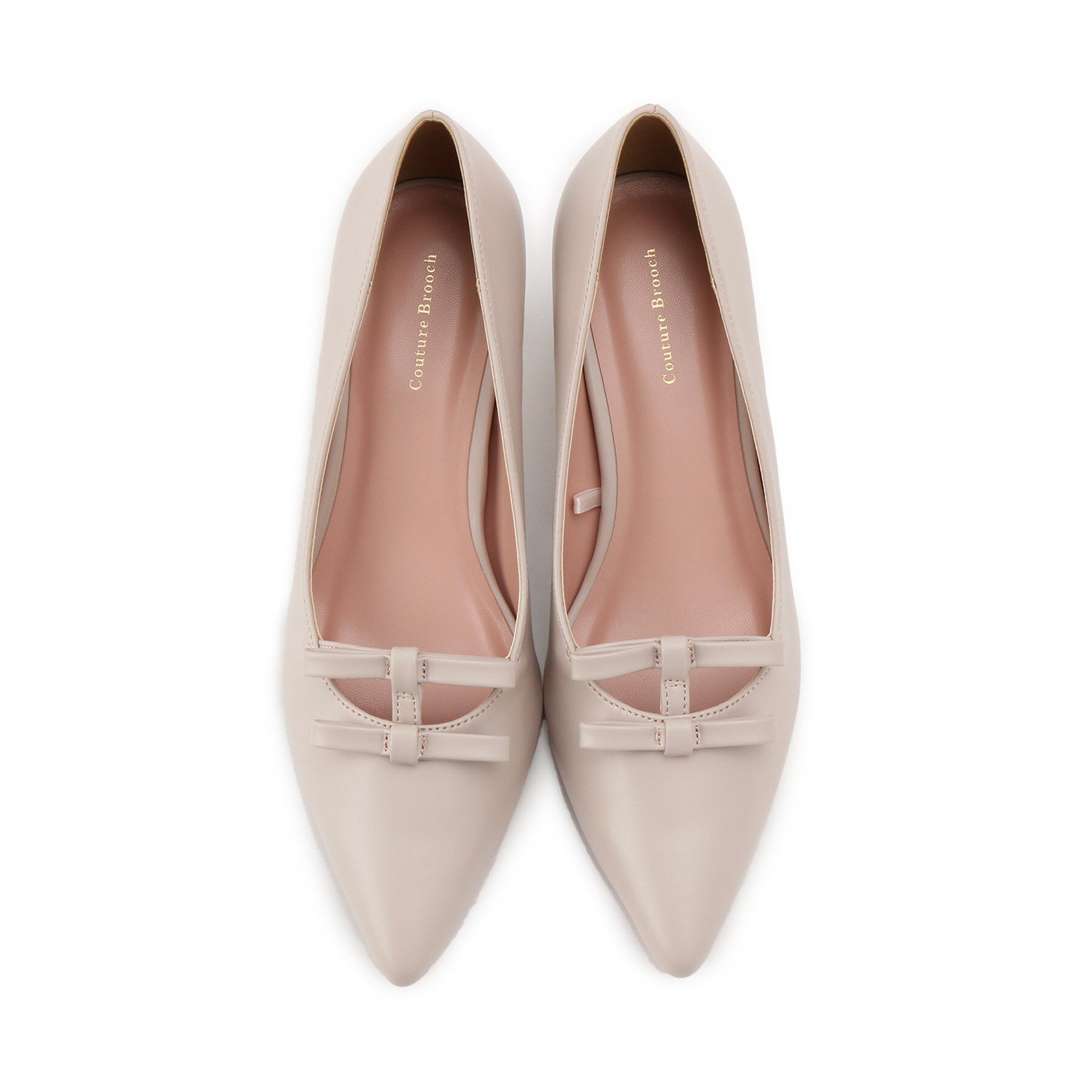 Couture broach「ダブルリボンパンプス」|パンプス|