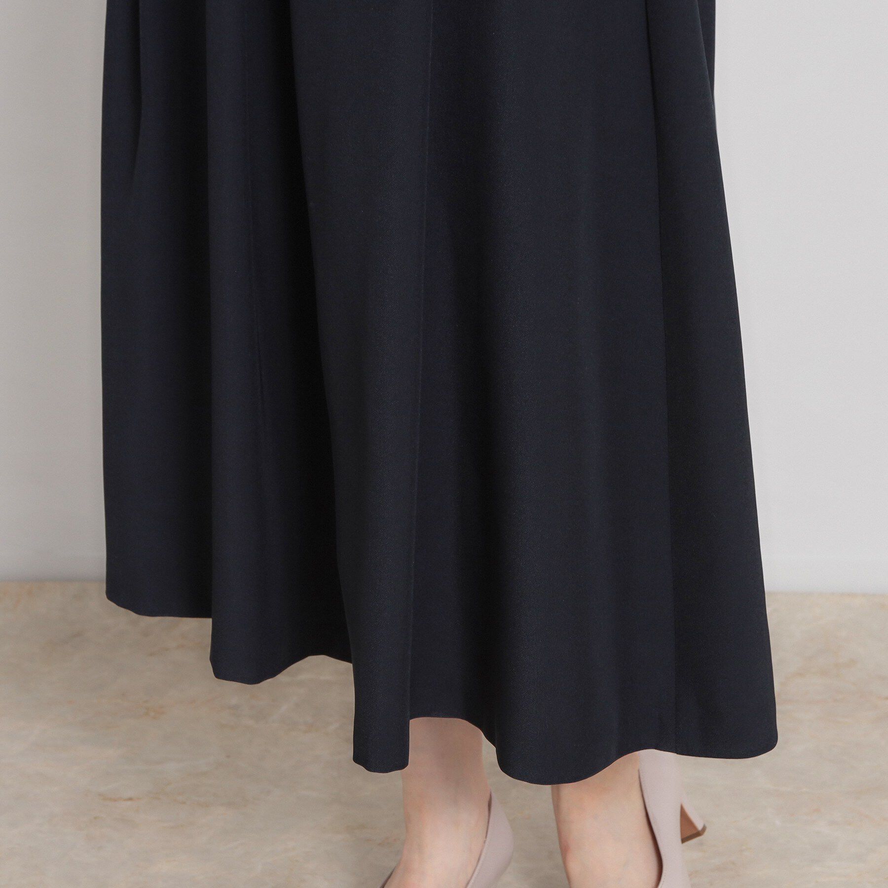 Couture broach「【洗える・通勤】ビットベルト タックスカート」|スカート|