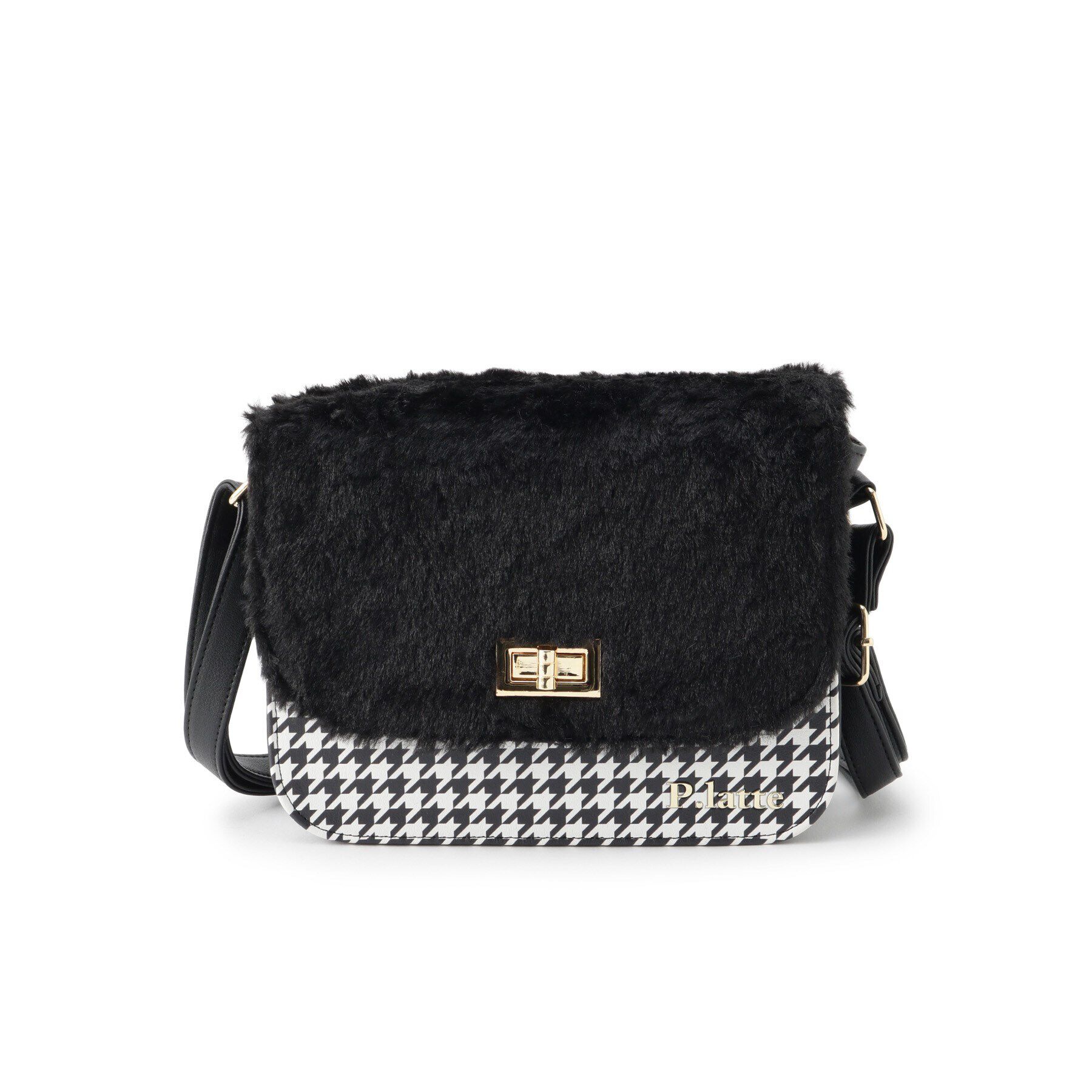 PINK-latte「ファー千鳥ショルダー」|ショルダー・メッセンジャー|