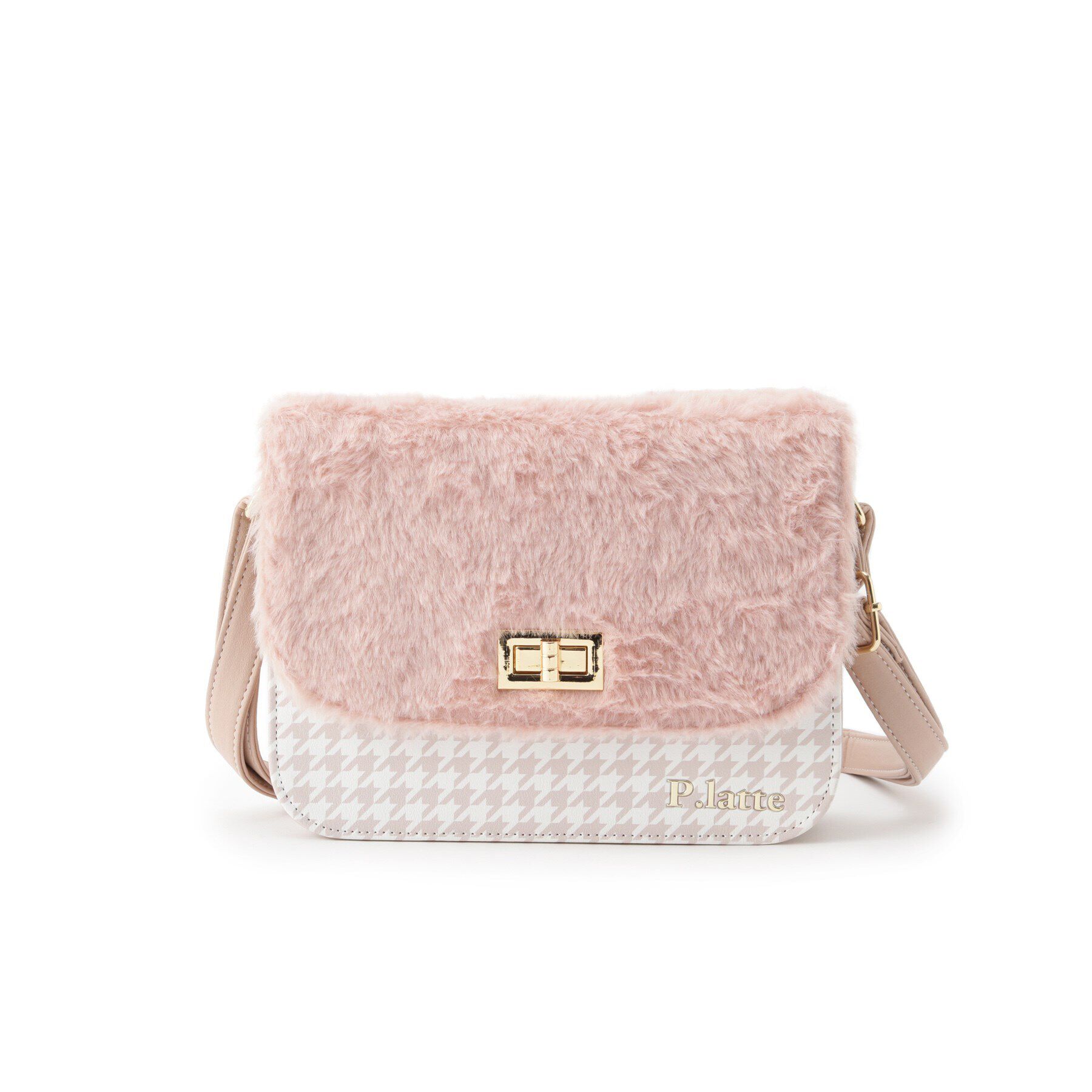 PINK-latte「ファー千鳥ショルダー」|ショルダー・メッセンジャー|
