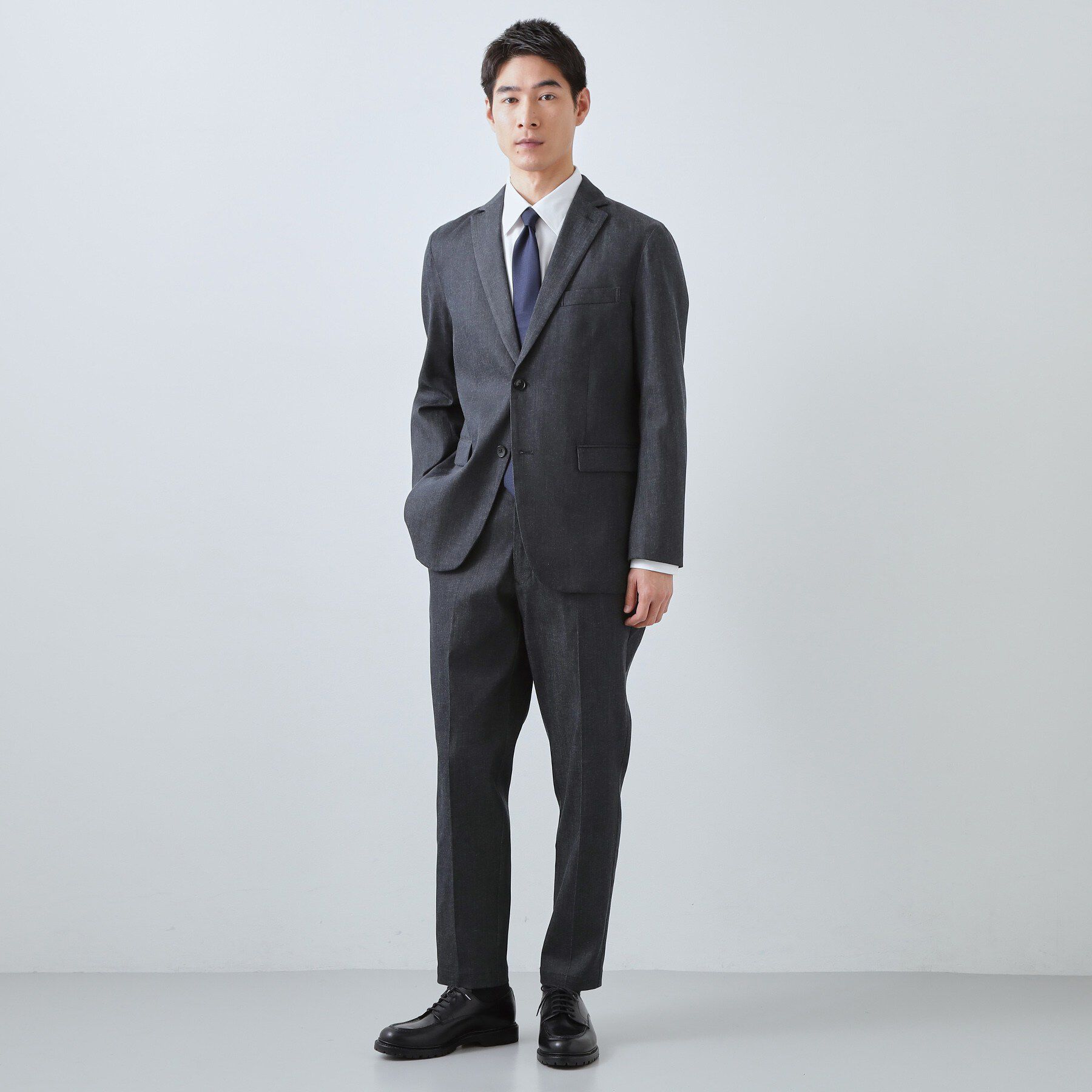 THE SHOP TK「ライトエバーデニム ジャケット 洗濯機OK/ストレッチ/セットアップ可」|デニムジャケット|