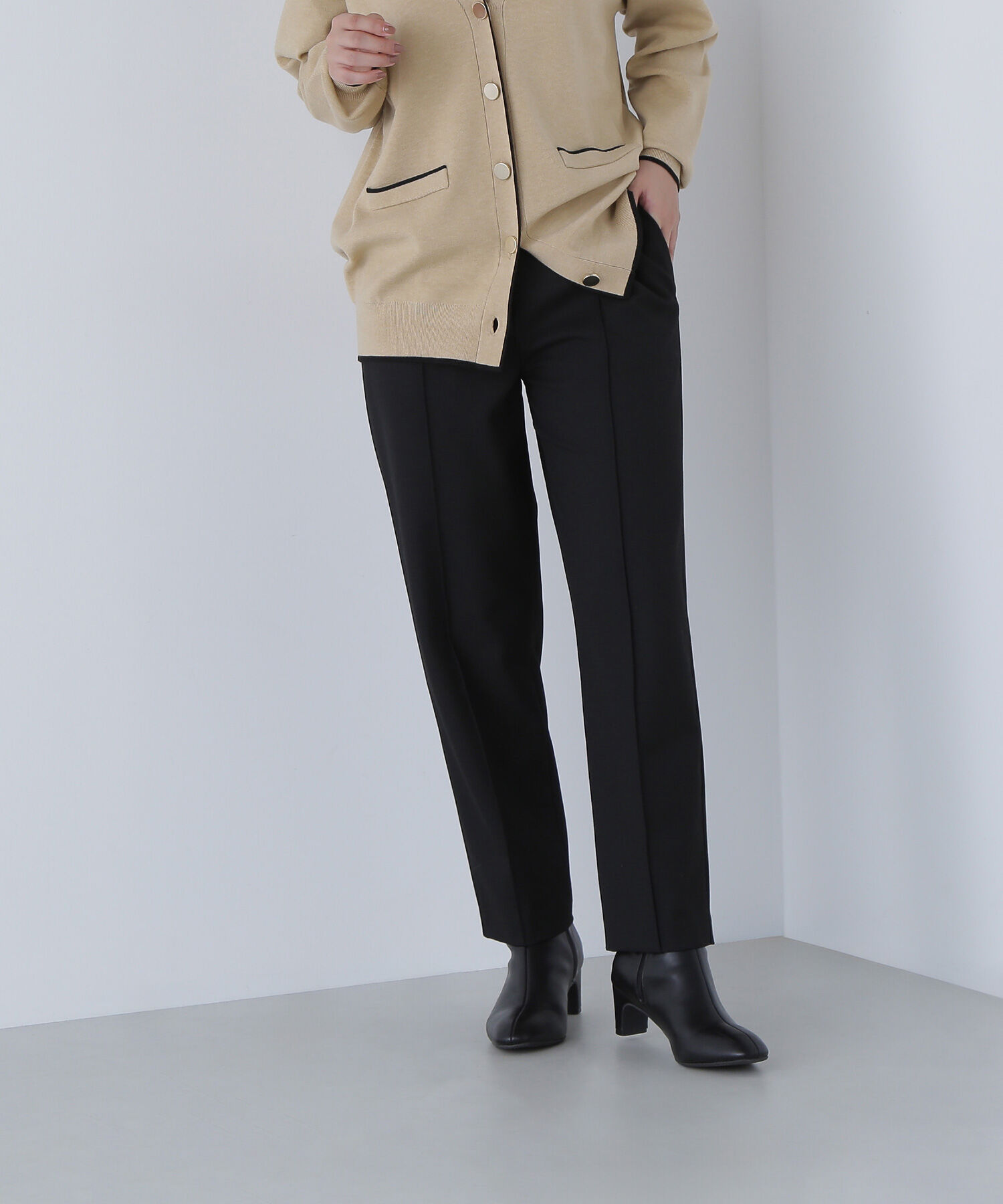  「裏起毛イージーテーパードパンツ」|その他|