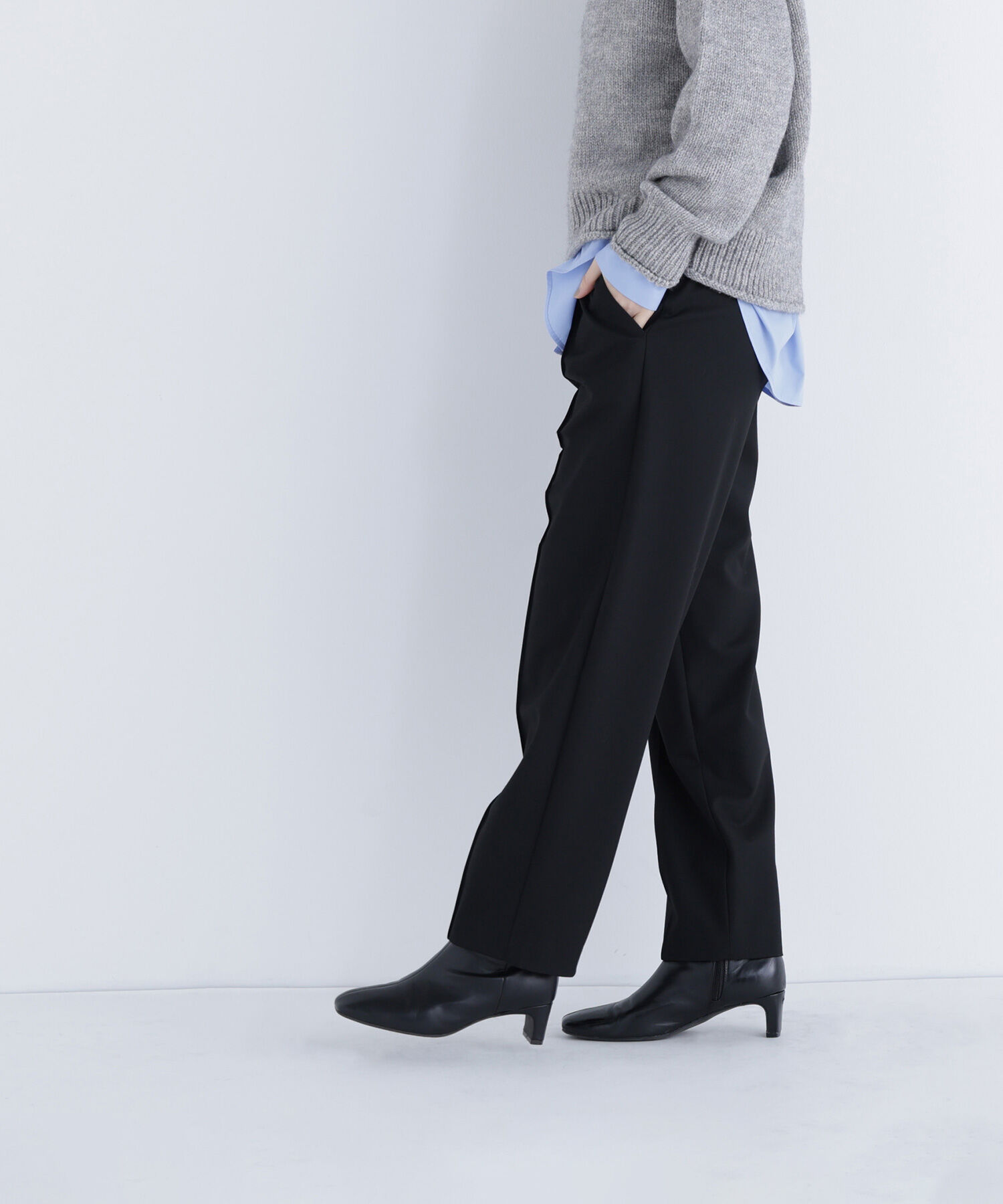  「裏起毛イージーテーパードパンツ」|その他|