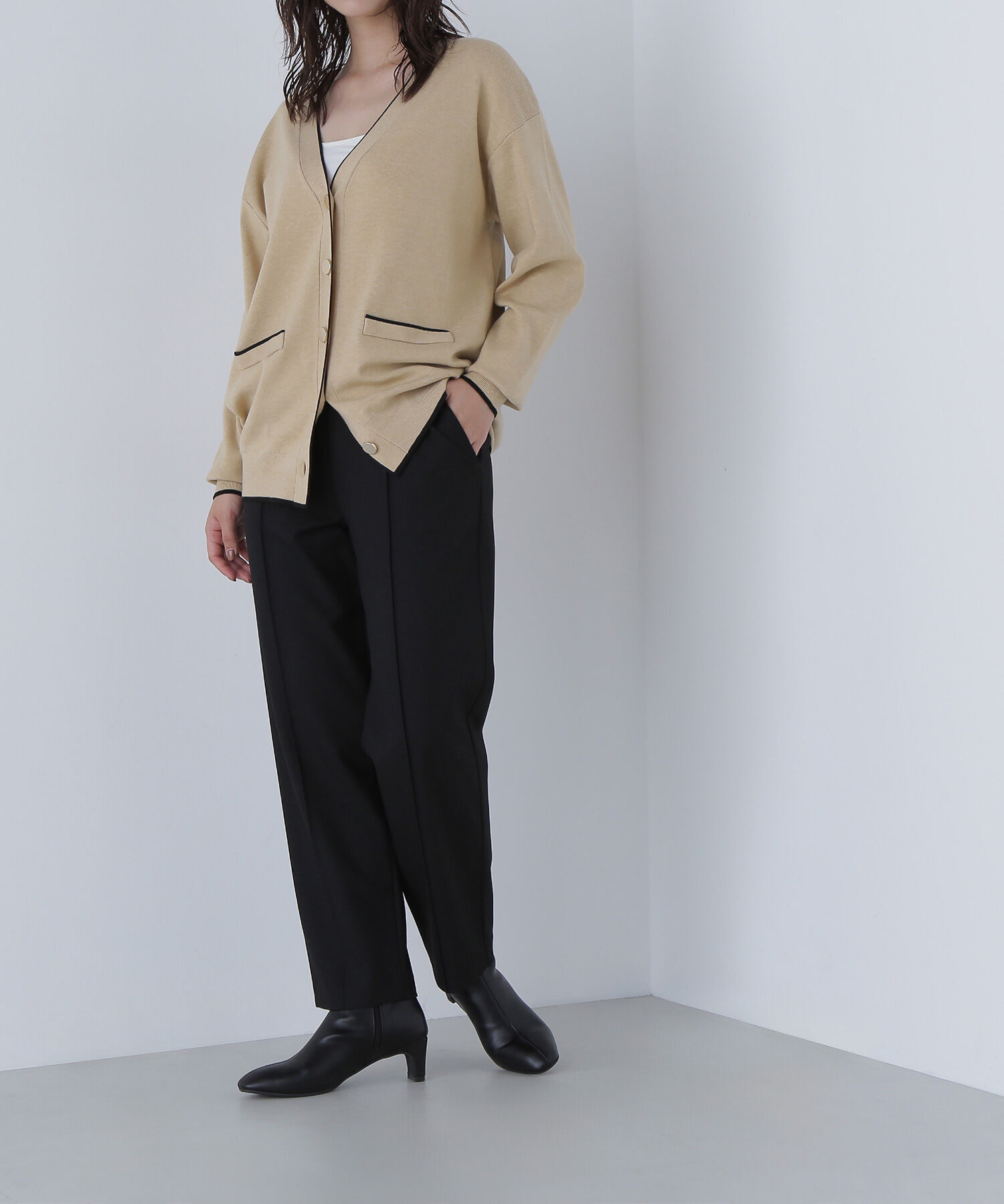  「裏起毛イージーテーパードパンツ」|その他|