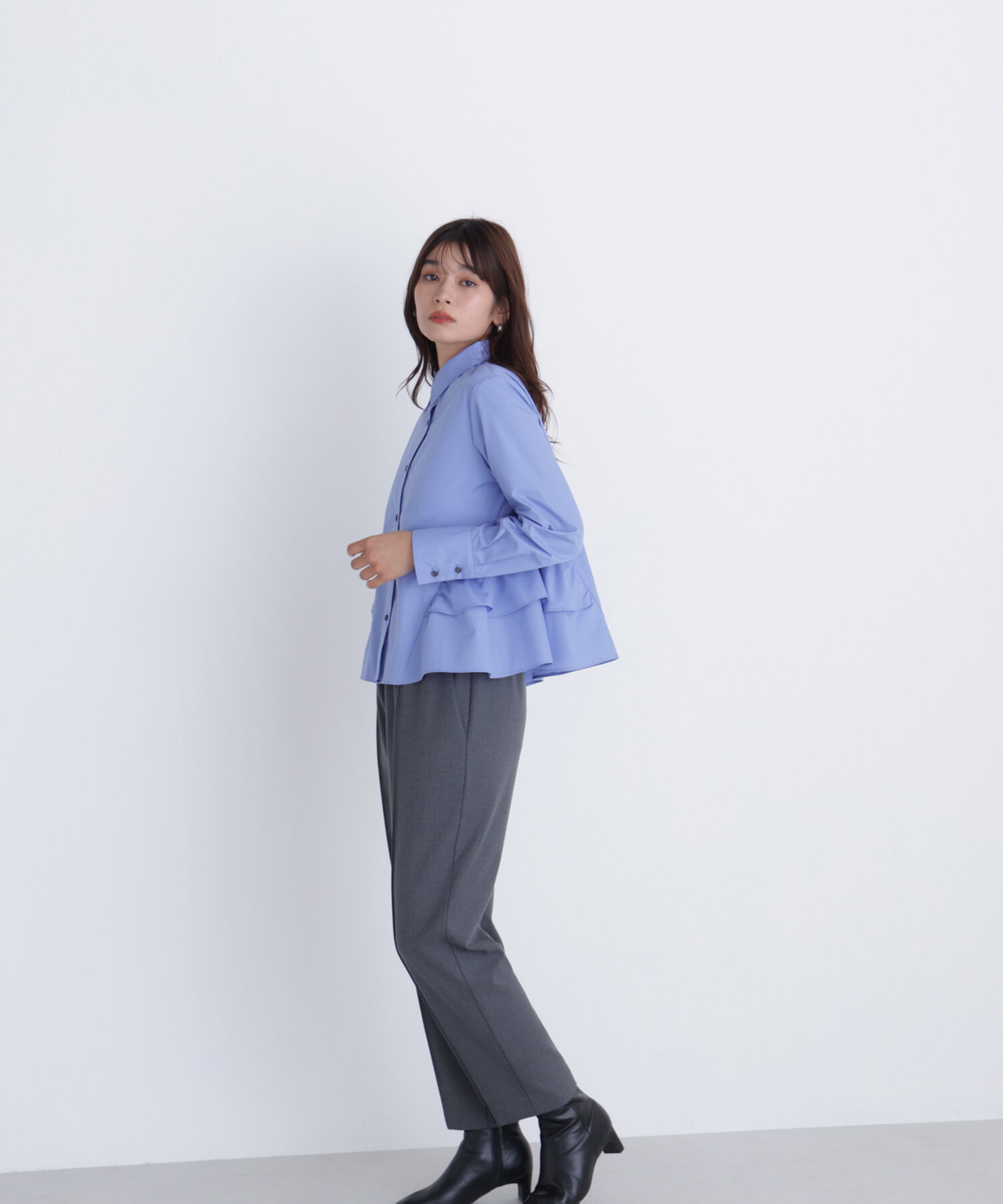  「裏起毛イージーテーパードパンツ」|その他|