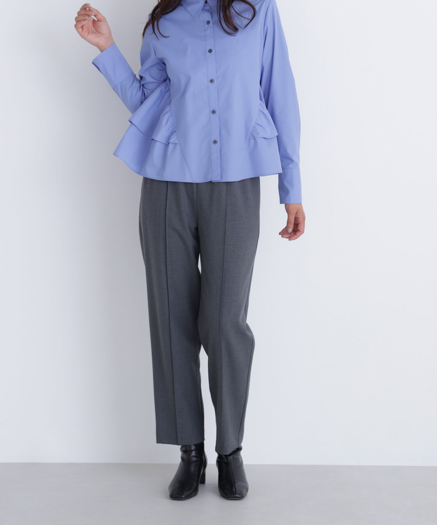  「裏起毛イージーテーパードパンツ」|その他|