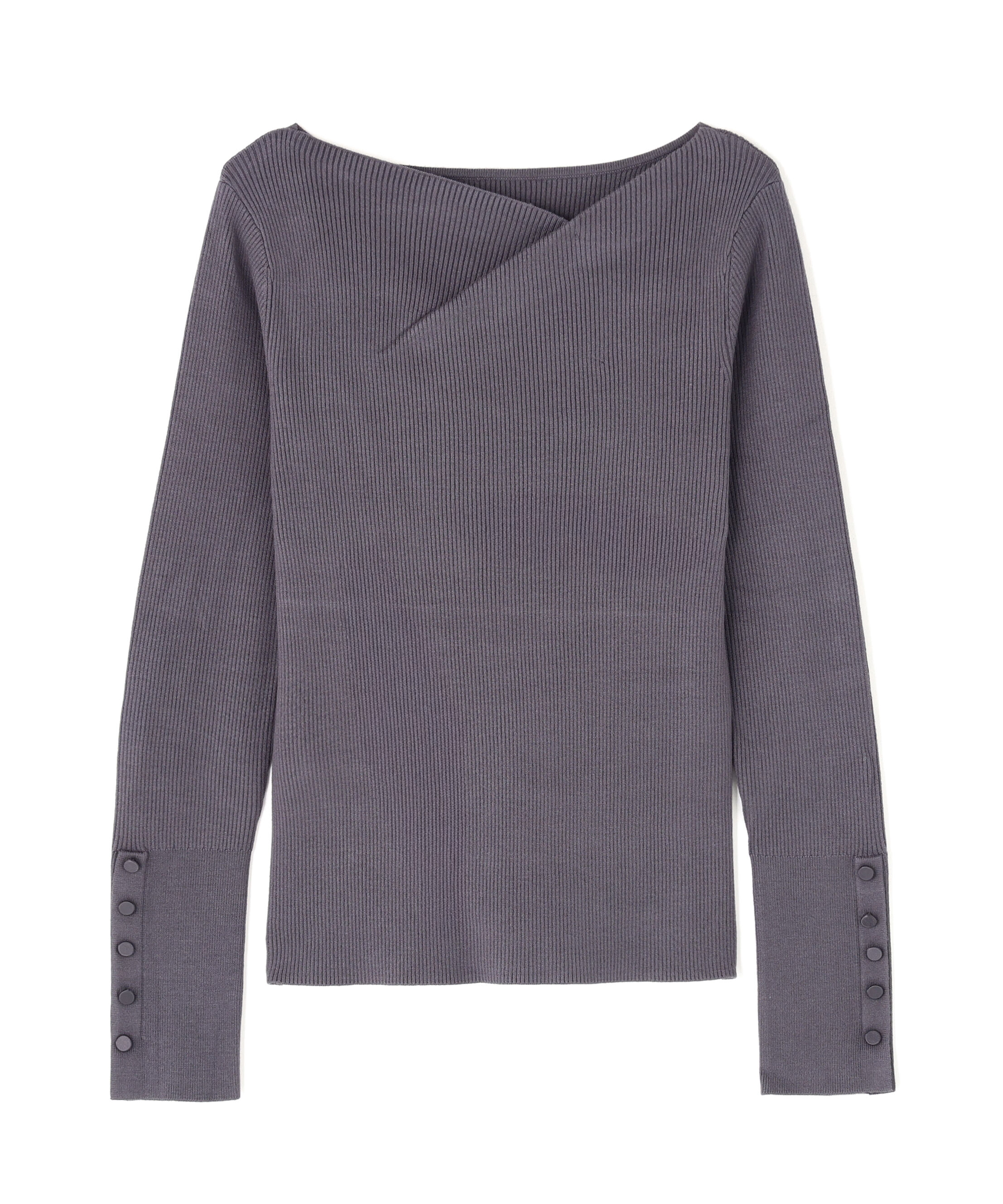  「ニュアンスネックリブニット」|ニット・セーター|