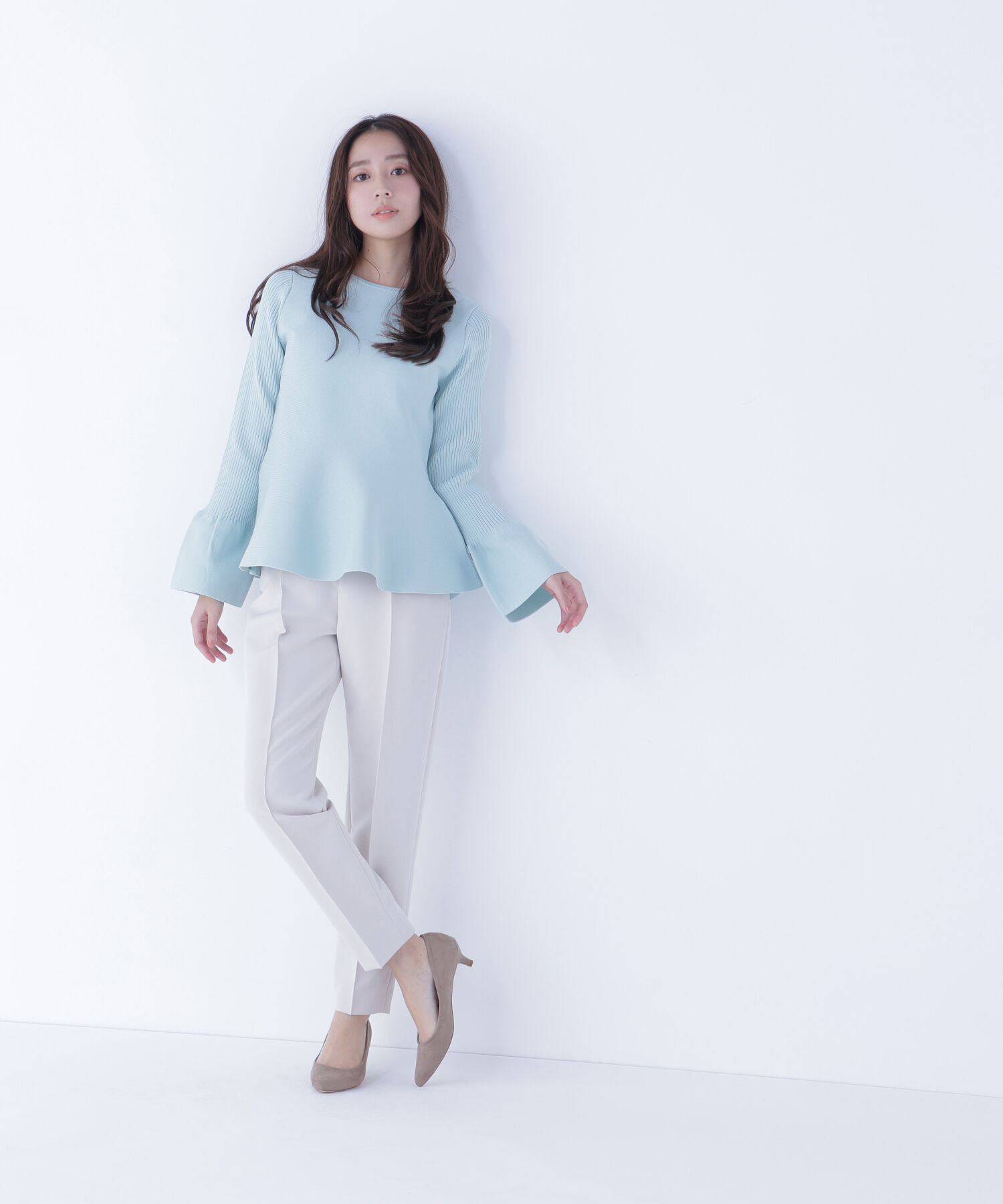  「フロントボタンペプラムジレ SETUP テーパードパンツ」|その他|