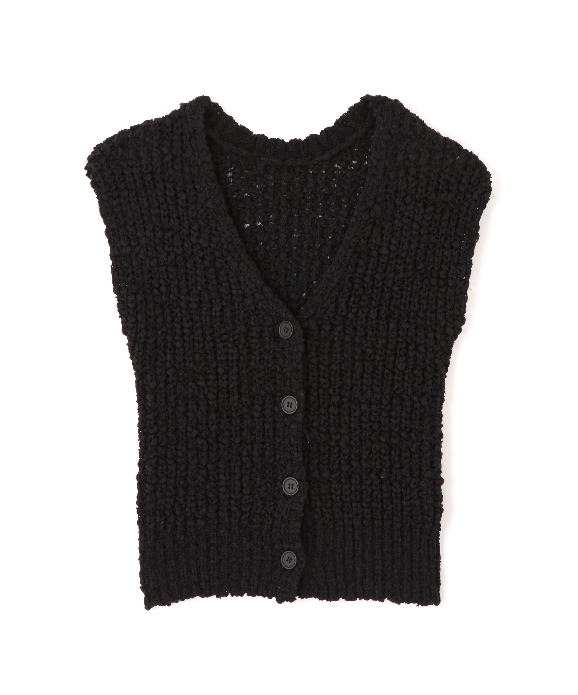  「ファンシーヤーンＶネックベスト」|ニット・セーター|
