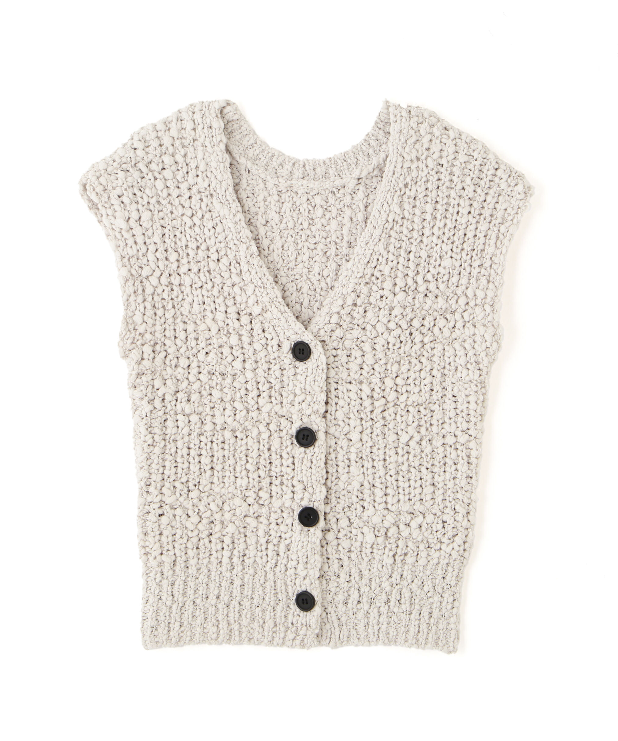  「ファンシーヤーンＶネックベスト」|ニット・セーター|