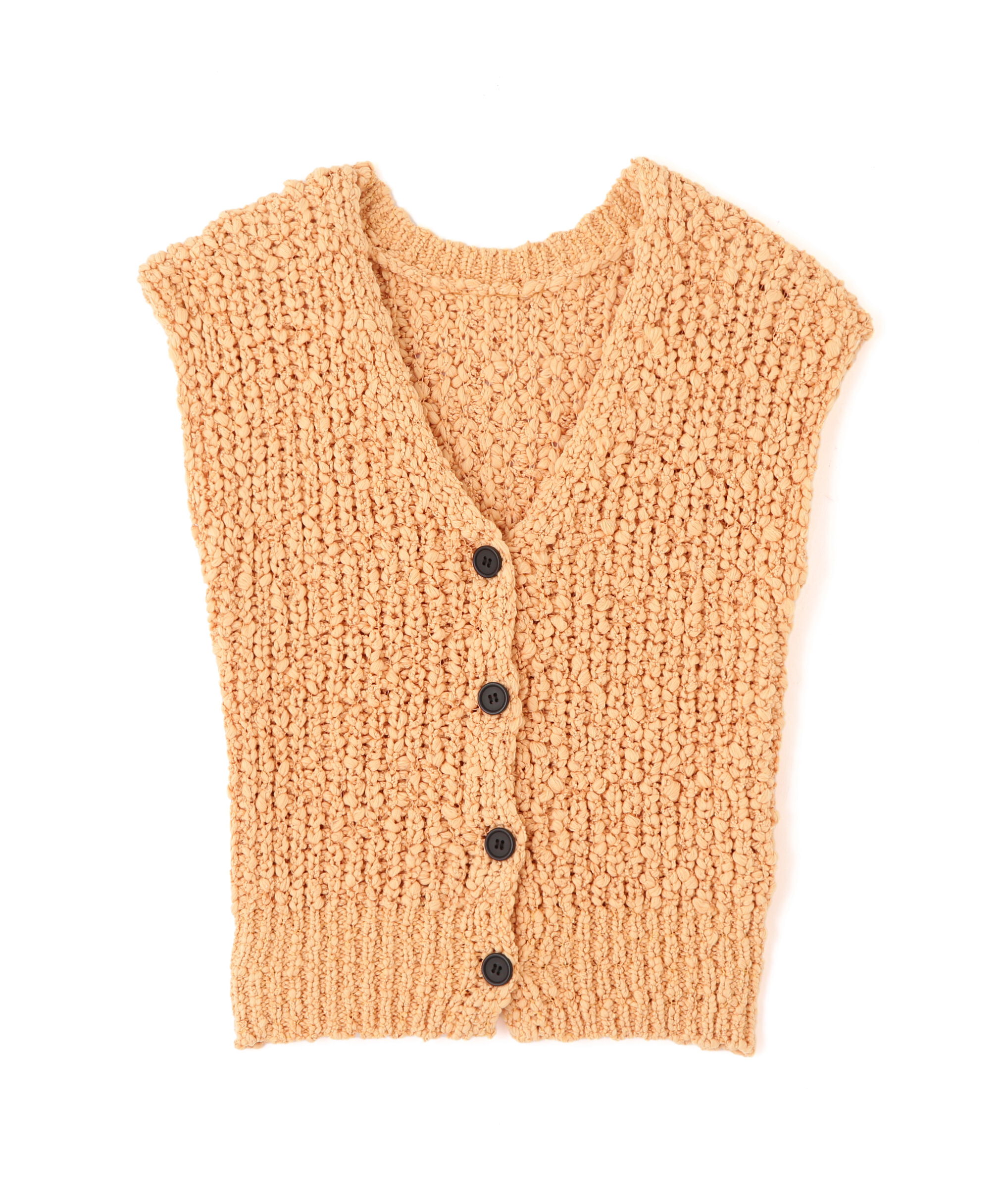  「ファンシーヤーンＶネックベスト」|ニット・セーター|