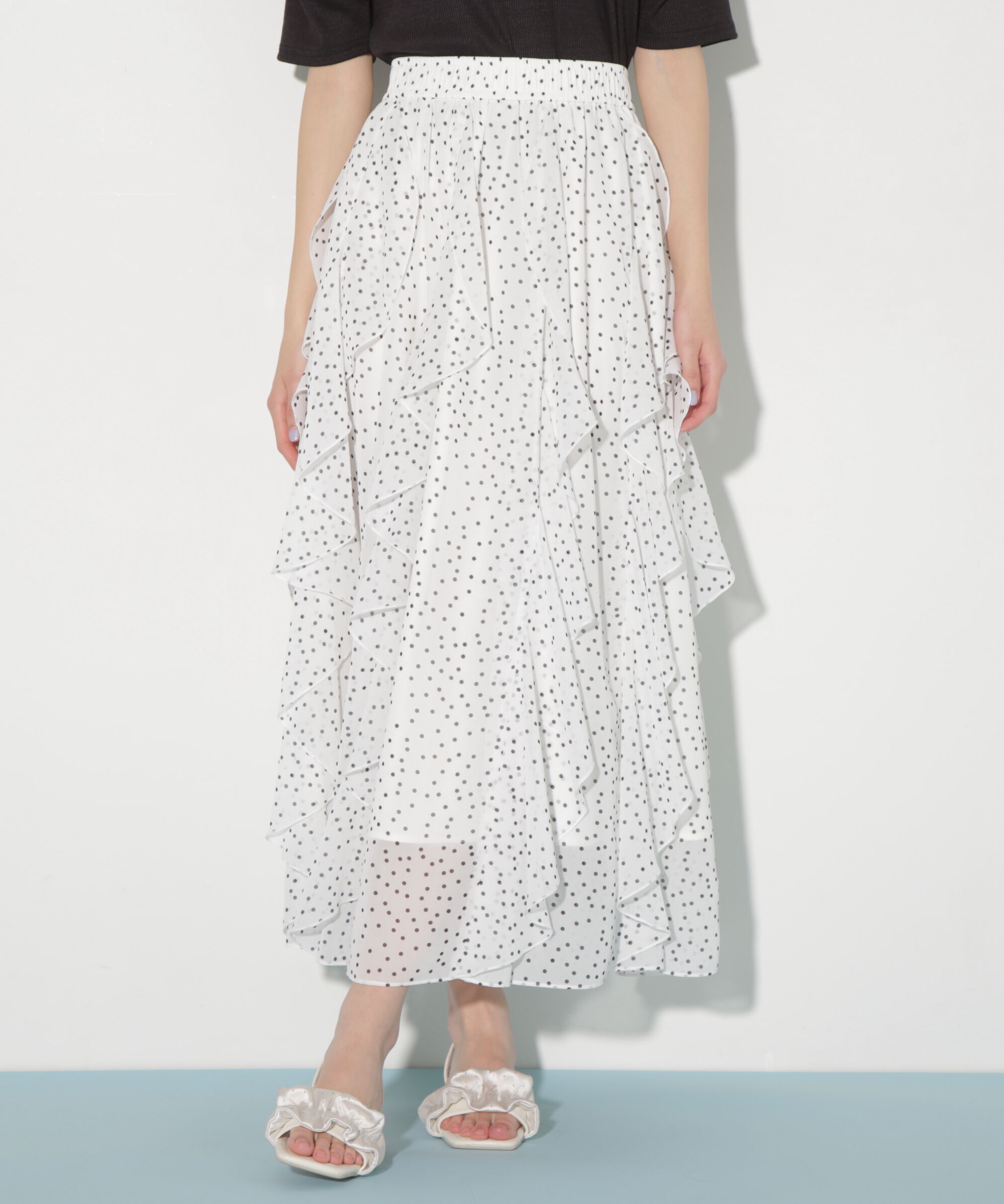  「ティアードラッフルスカート」|スカート|