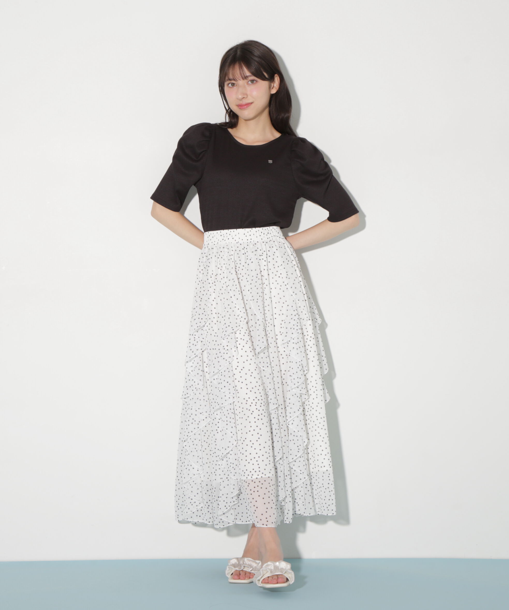  「ティアードラッフルスカート」|スカート|