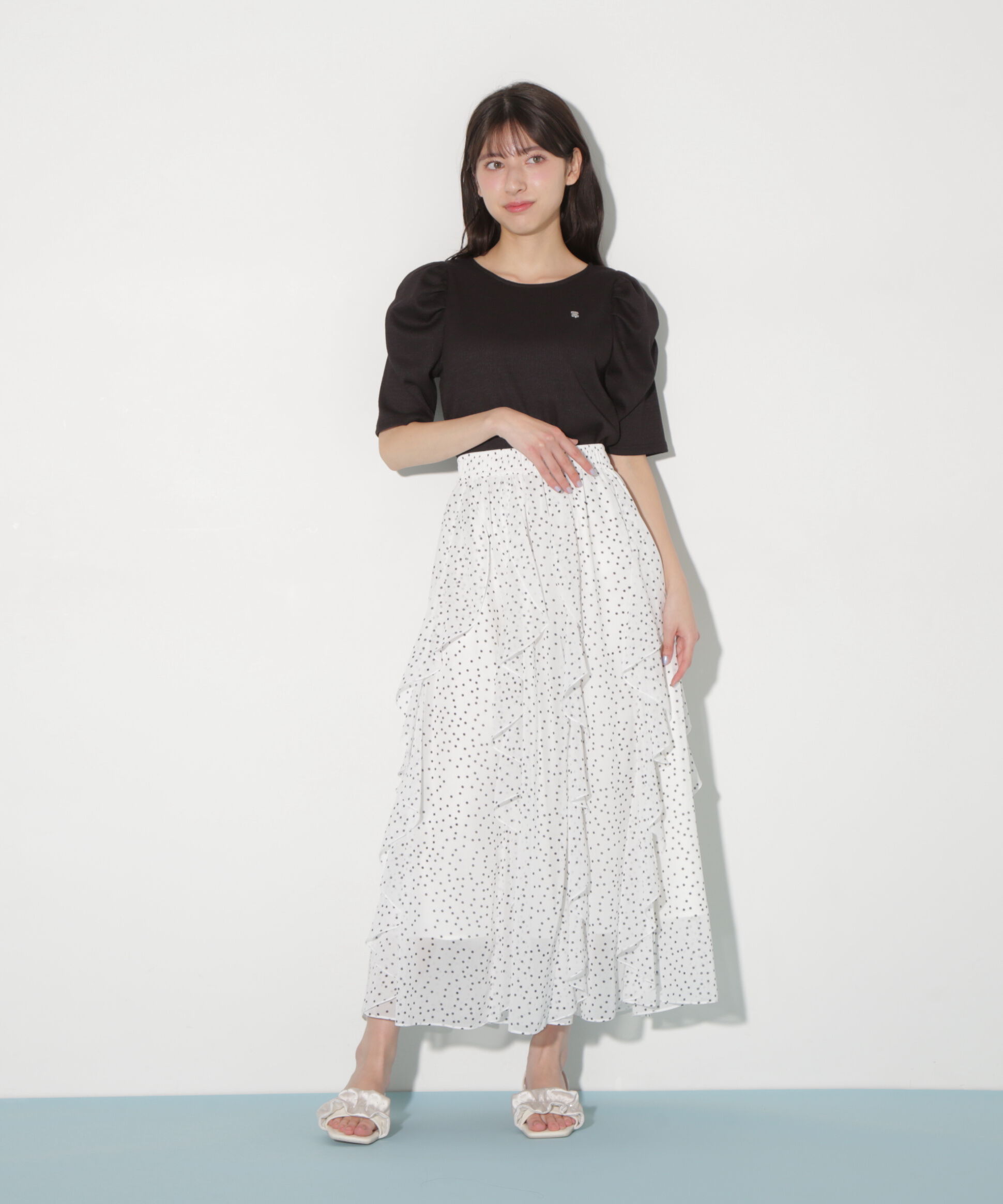  「ティアードラッフルスカート」|スカート|