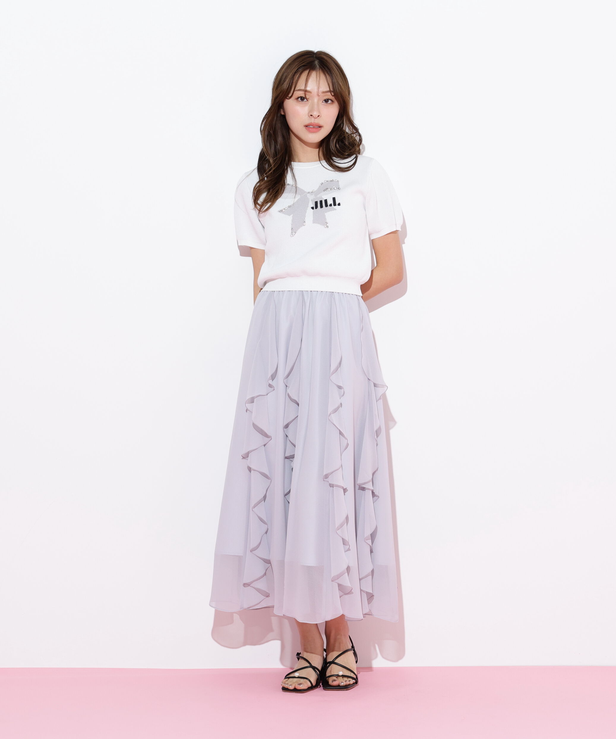  「ティアードラッフルスカート」|スカート|