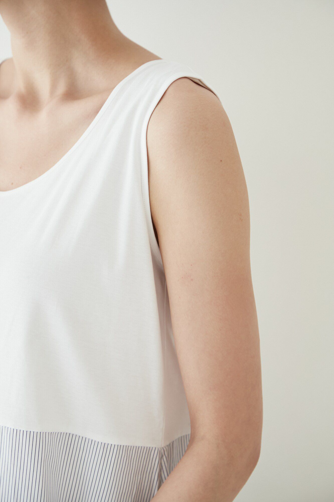  「布帛ドッキングノースリカットソー」|Tシャツ・カットソー|