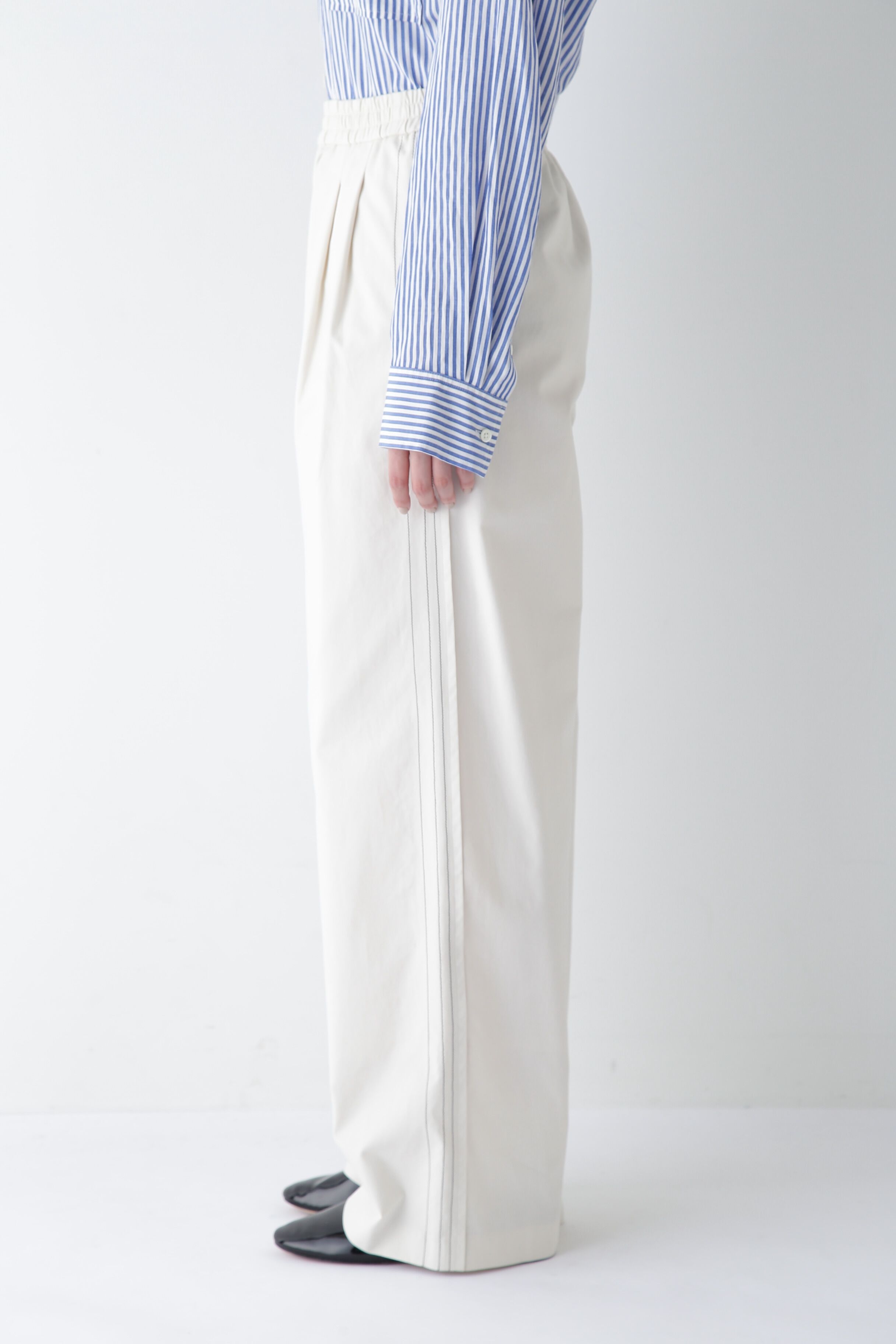  「◆OGC/キュプラ2タックイージーセミワイドパンツ」|その他|