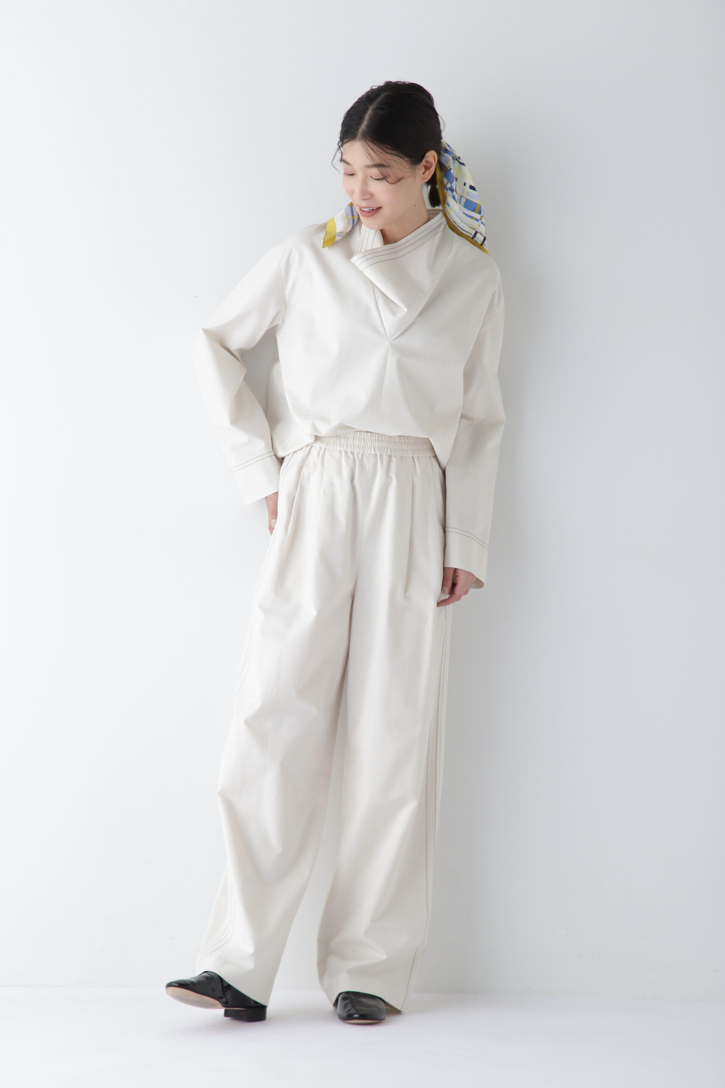  「◆OGC/キュプラ2タックイージーセミワイドパンツ」|その他|