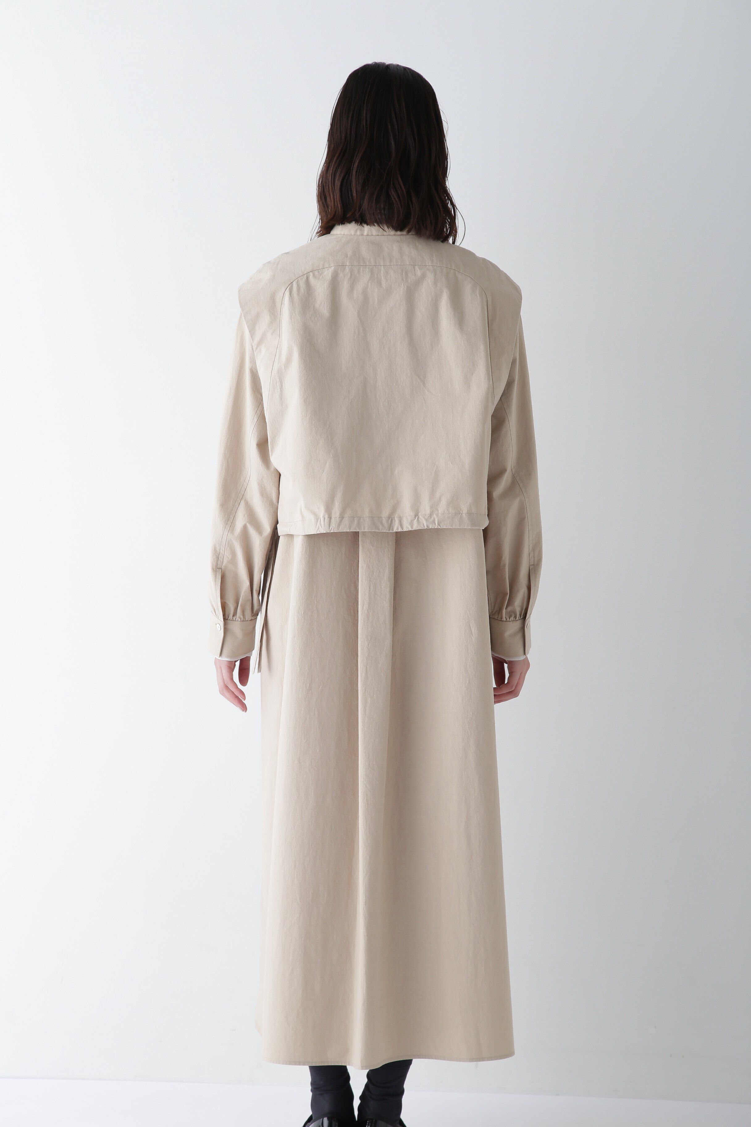  「◆コットンワッシャー2WAYジレセットワンピース」|ワンピース|