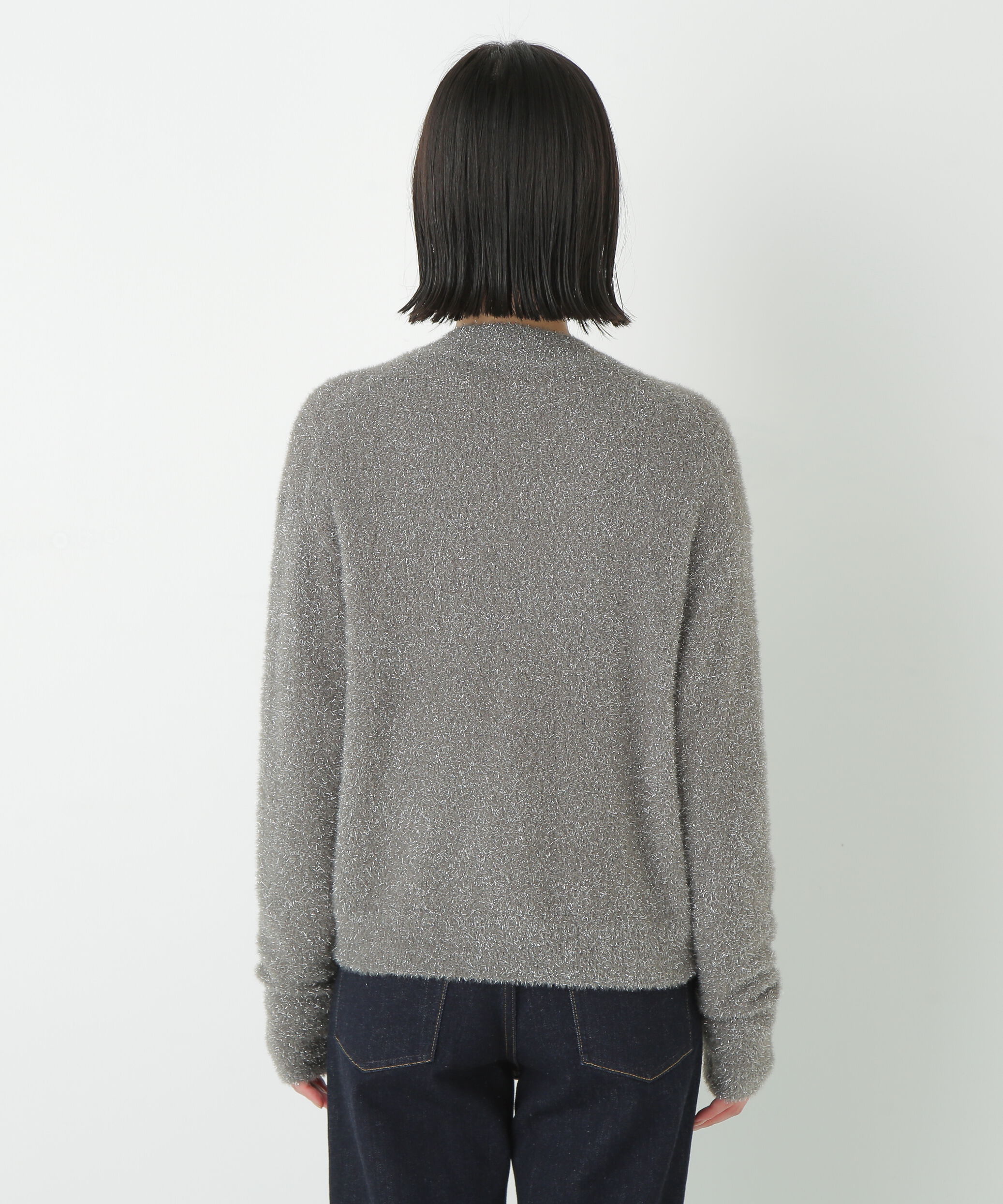  「◆ラメシャギーＶネックカーディガン」|ニット・セーター|