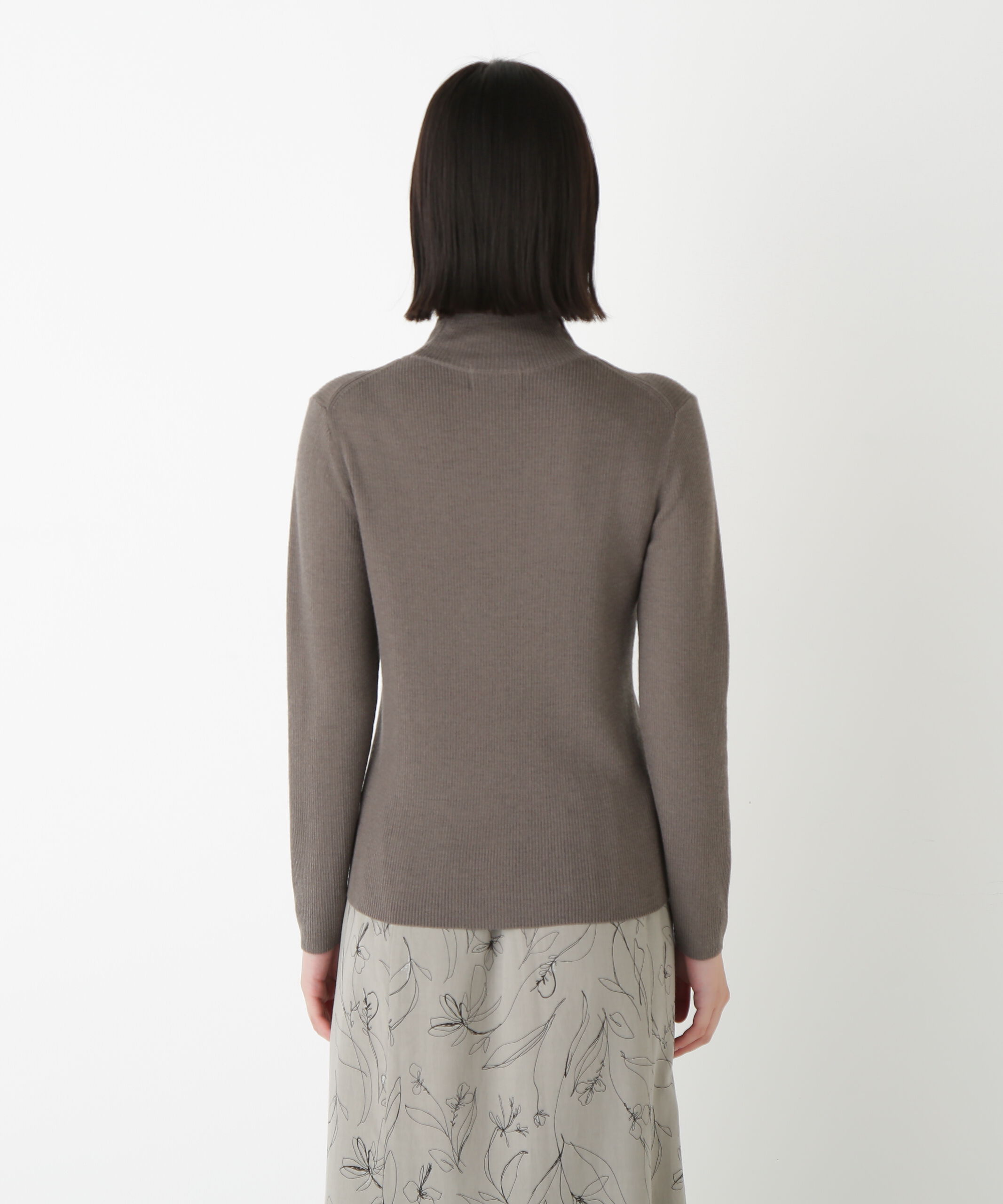  「◆ハイツイストウールハイネックリブプルオーバー」|ニット・セーター|