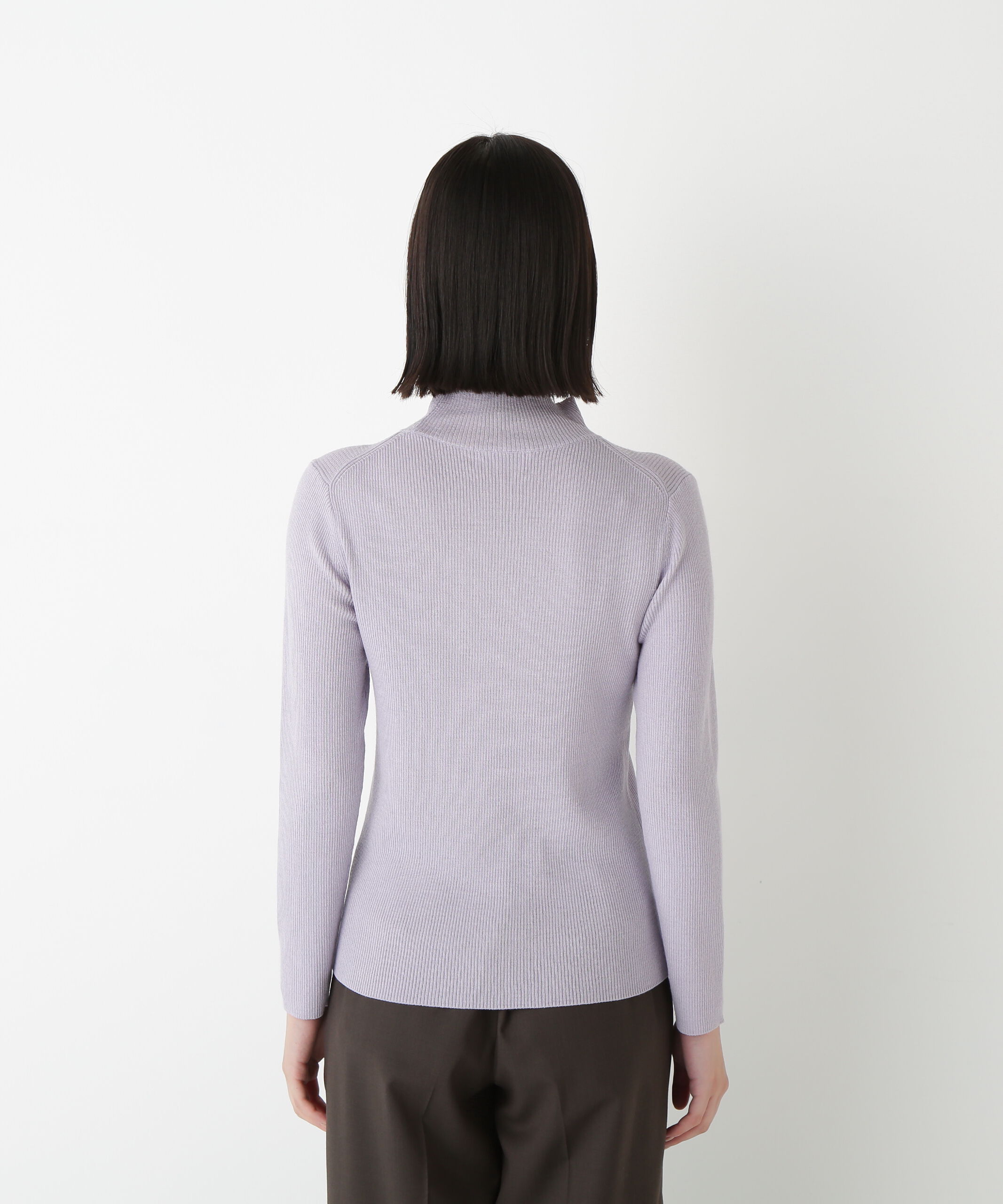  「◆ハイツイストウールハイネックリブプルオーバー」|ニット・セーター|