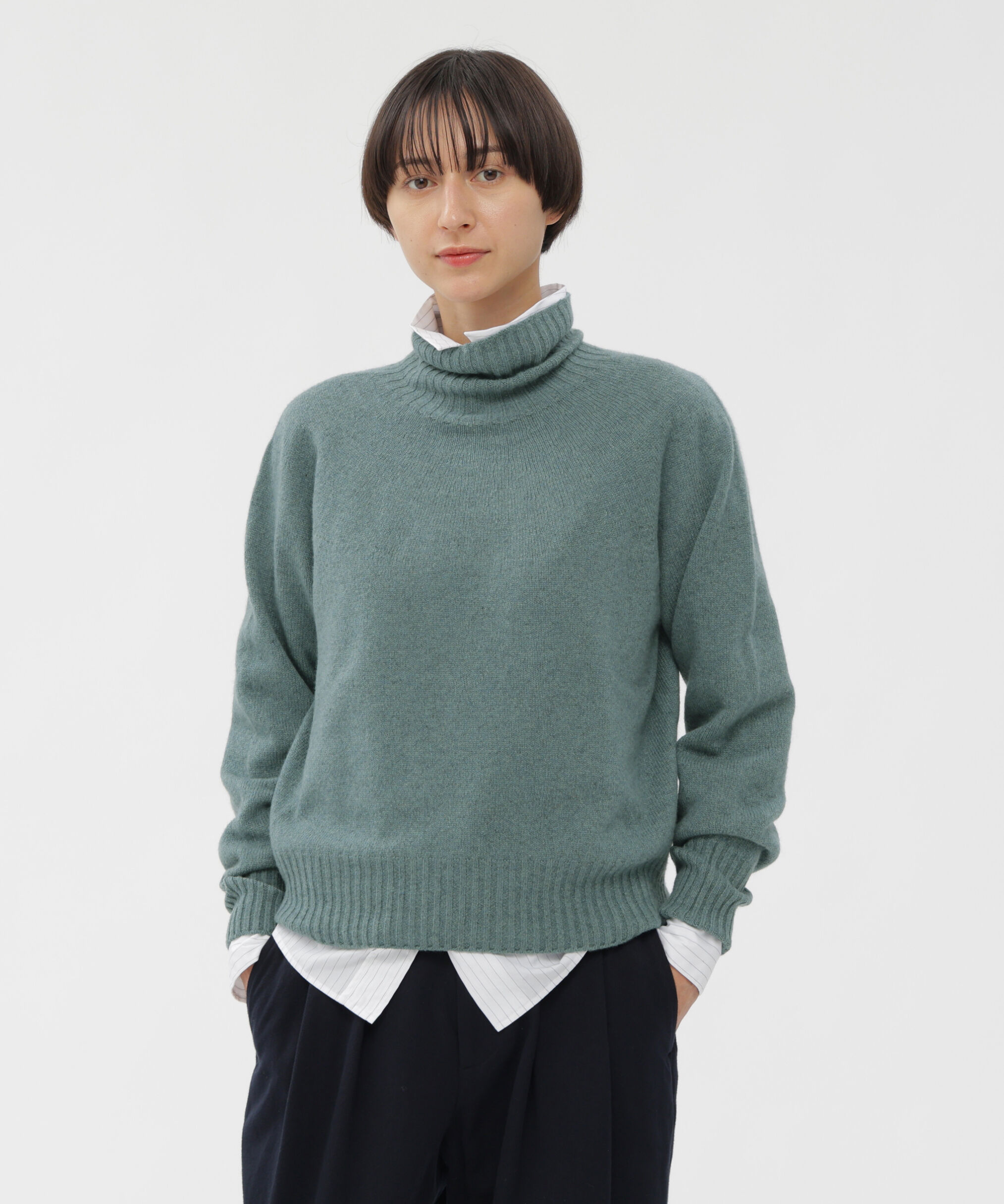  「TWISTED CASHMERE WOOL KNITWEAR」|ニット・セーター|LIGHT BLUE2
