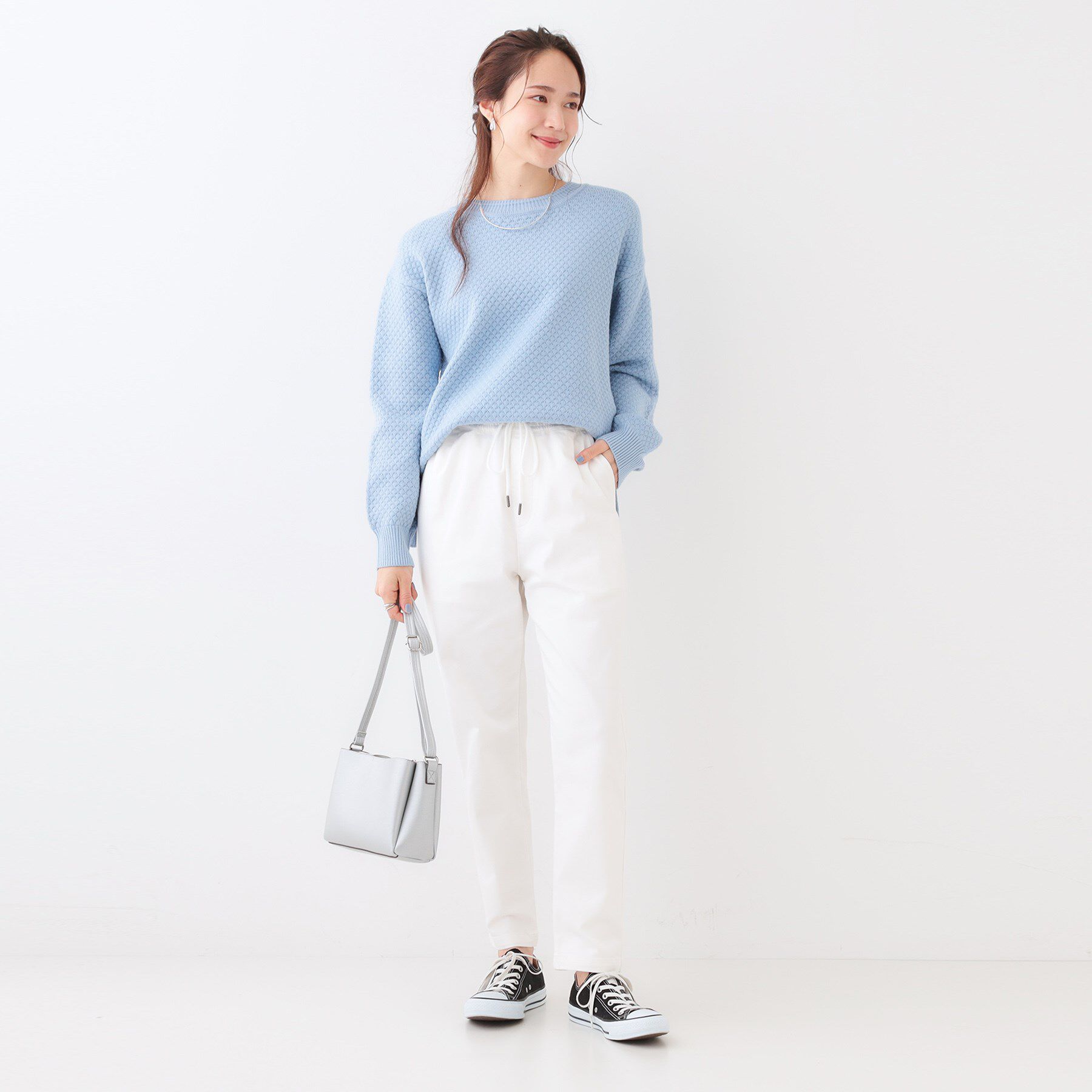 SHOO･LA･RUE「【洗える/SS-3L/美脚シルエット】アクティブ派のデニム イージーテーパードパンツ」|その他|