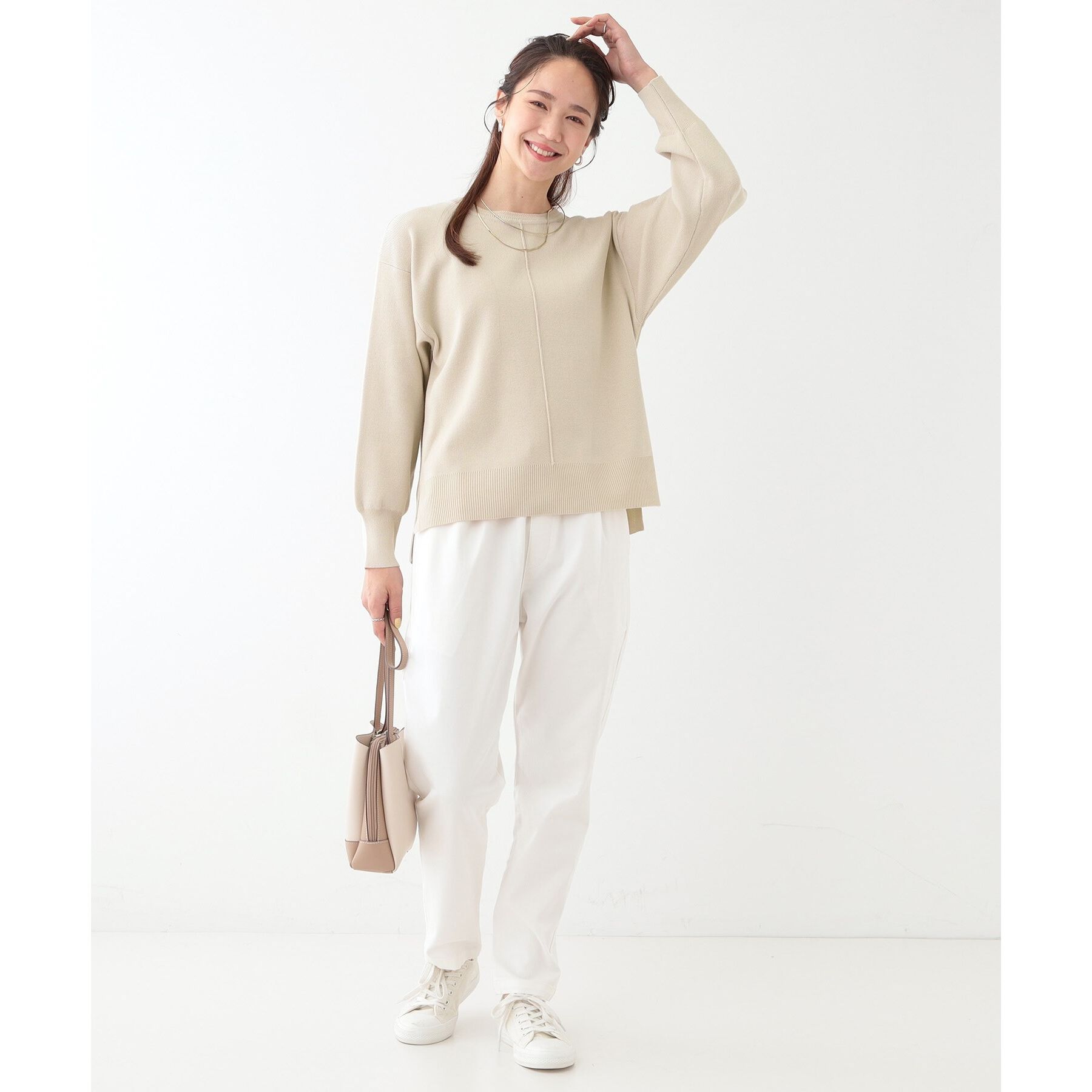 SHOO･LA･RUE「【洗える/SS-3L/美脚シルエット】アクティブ派のデニム イージーテーパードパンツ」|その他|