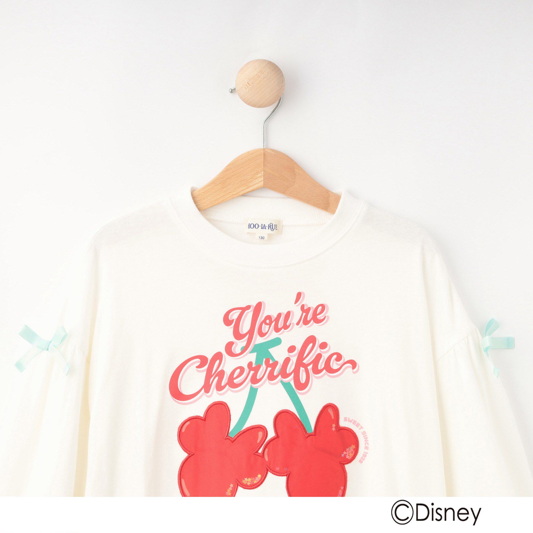 SHOO･LA･RUE「【Disney】スクール袖リボンロンT」|Tシャツ・カットソー|