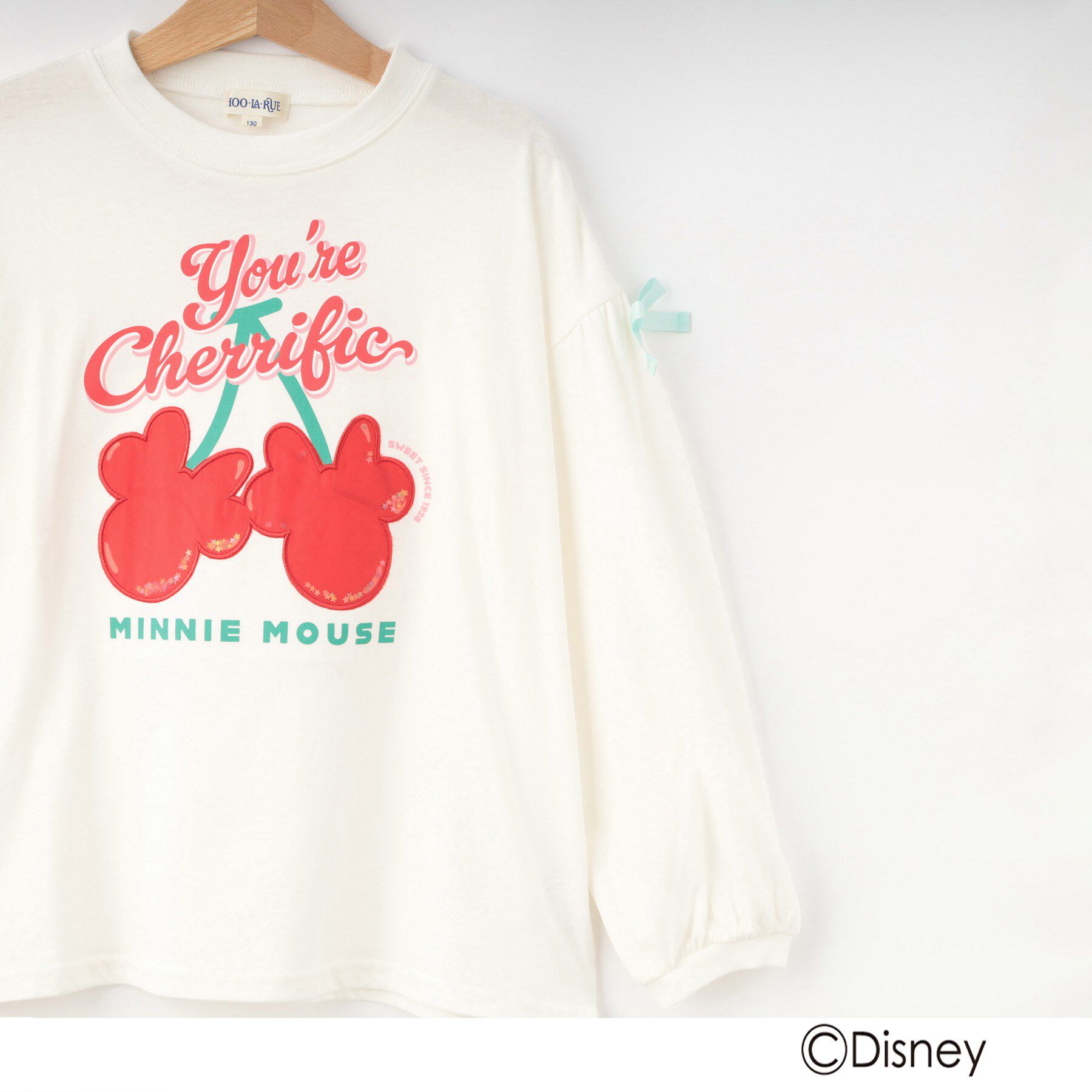 SHOO･LA･RUE「【Disney】スクール袖リボンロンT」|Tシャツ・カットソー|