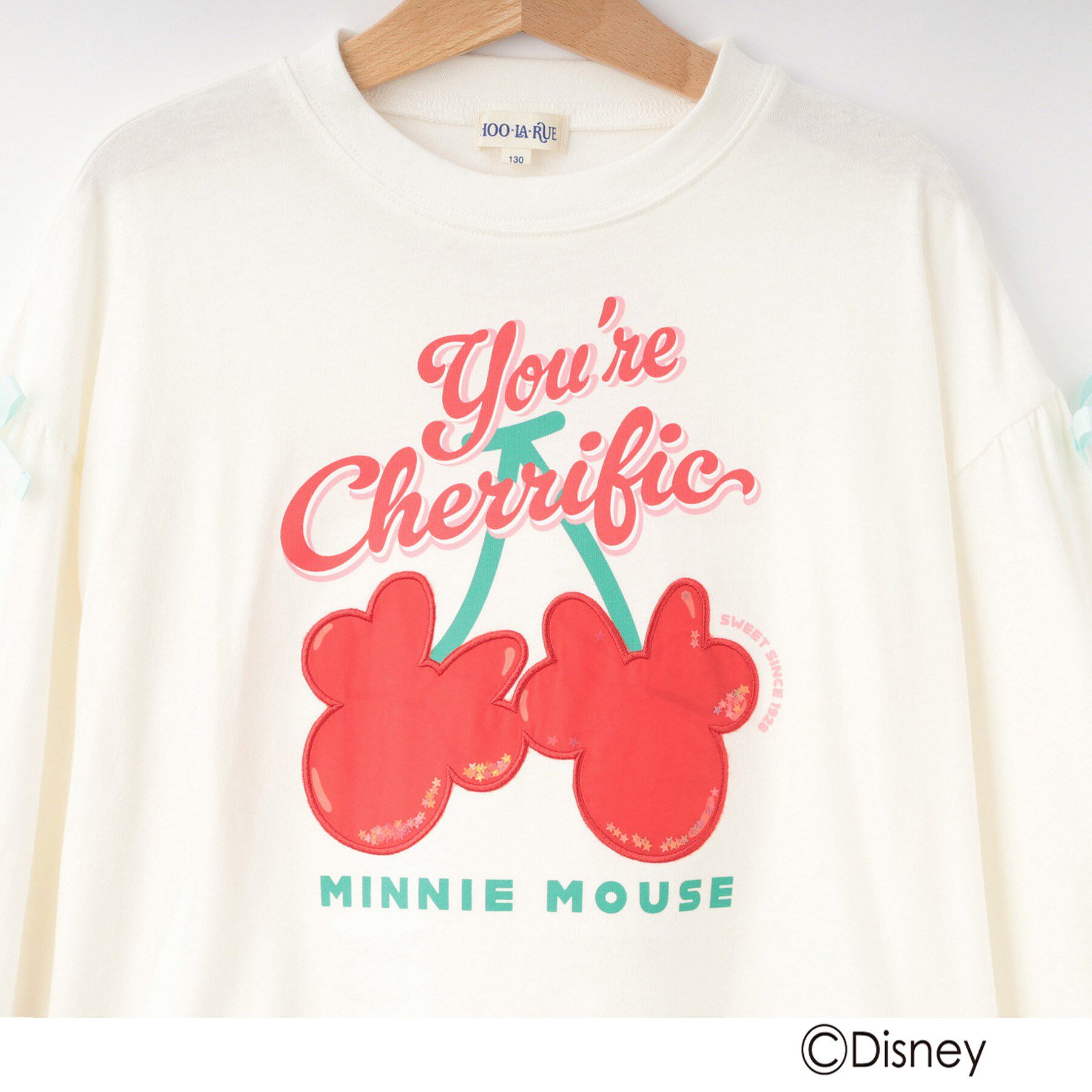 SHOO･LA･RUE「【Disney】スクール袖リボンロンT」|Tシャツ・カットソー|