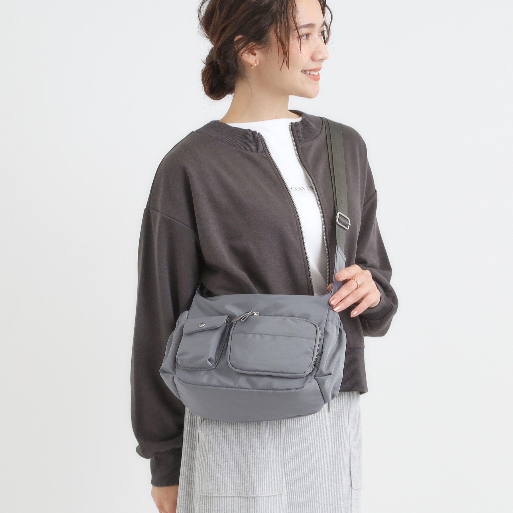 SHOO･LA･RUE「【撥水】立体ポケットショルダーバッグ」|ショルダー・メッセンジャー|