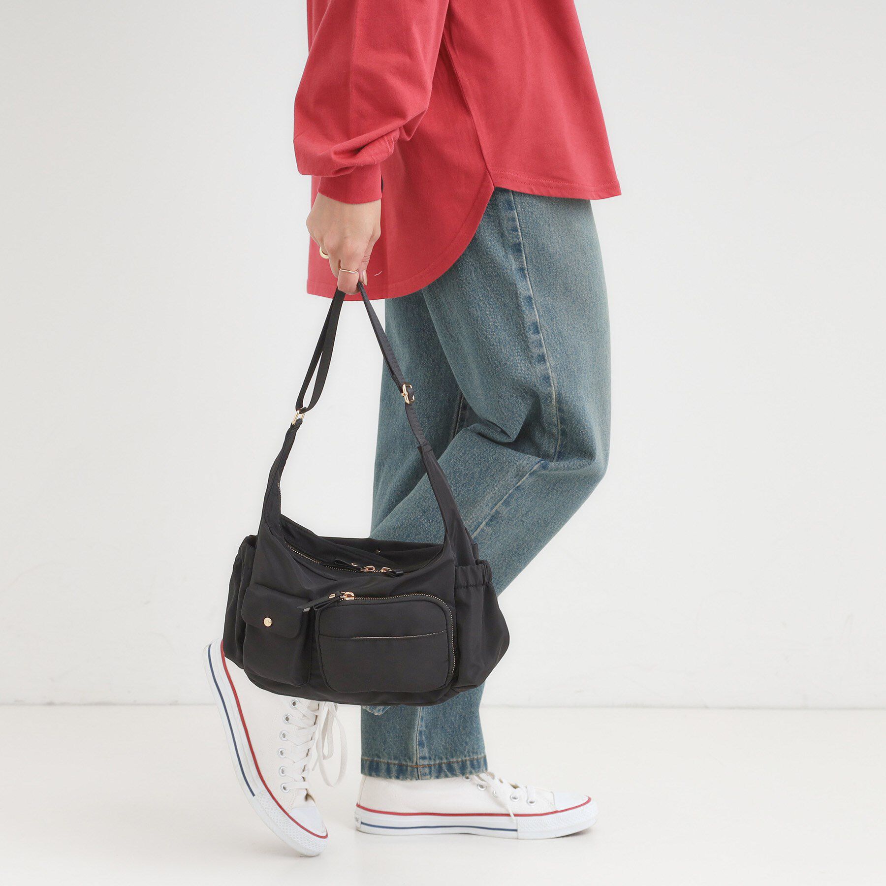 SHOO･LA･RUE「【撥水】立体ポケットショルダーバッグ」|ショルダー・メッセンジャー|