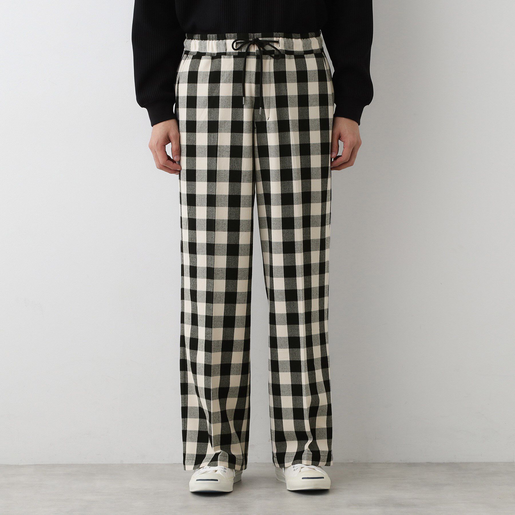 Dessin「【洗える】チェック柄ドロストパンツ」|その他|
