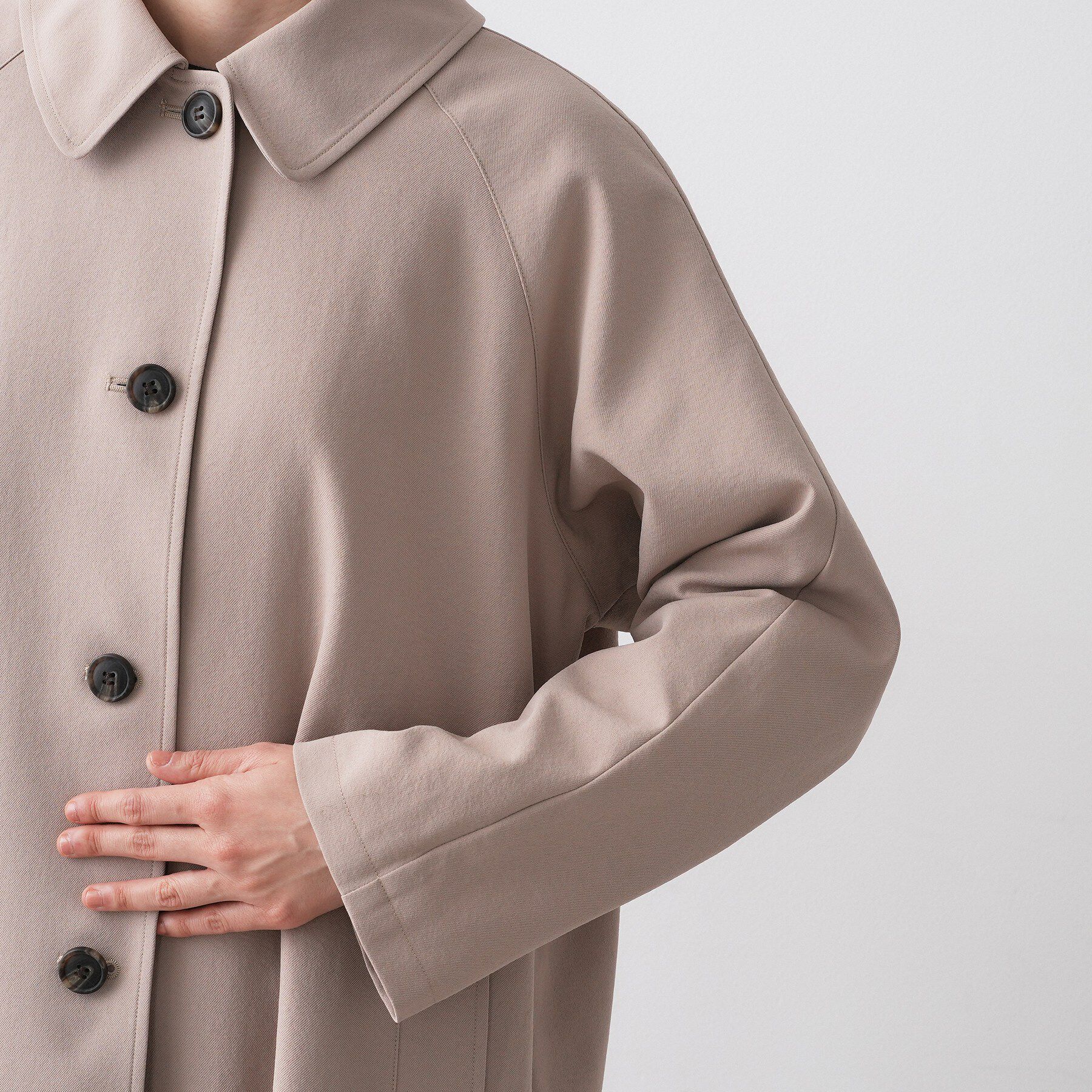 Dessin「【花粉ガード/撥水加工/洗える】ステンカラースプリングコート」|ステンカラーコート|