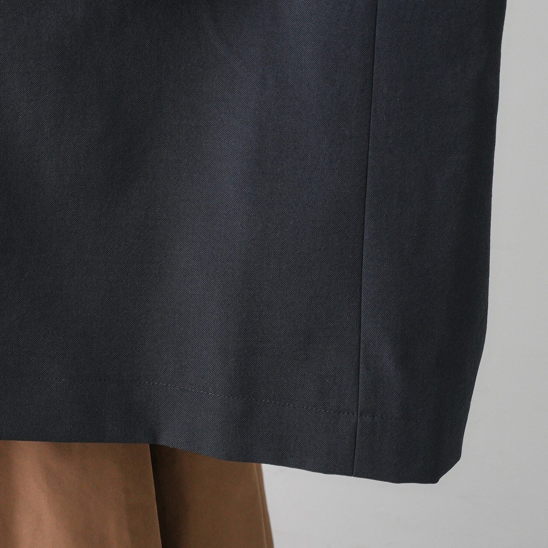 Dessin「【花粉ガード/撥水加工/洗える】クルーネックスプリングコート」|ノーカラーコート|