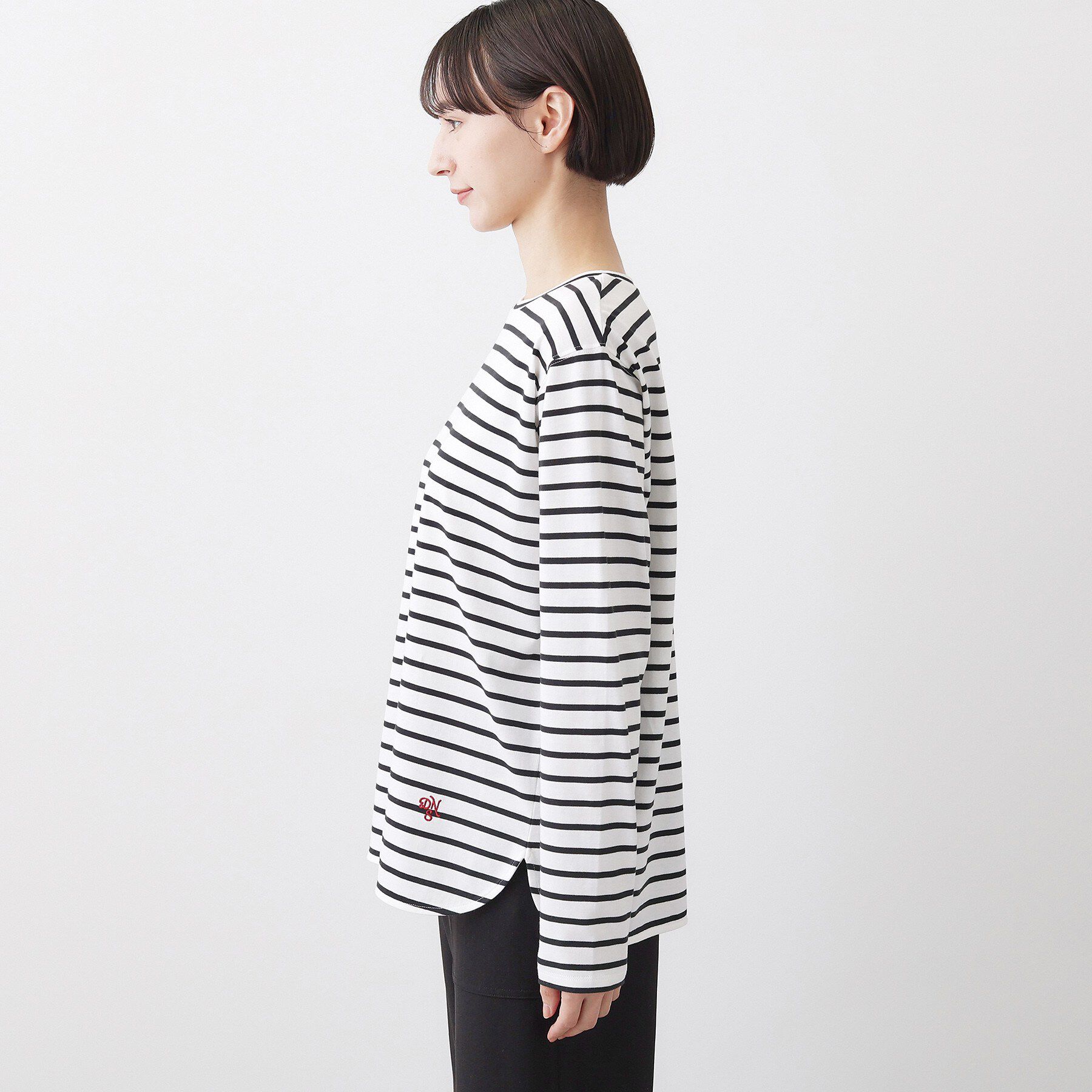 Dessin「【洗える】シャツテールロングTシャツ」|Tシャツ・カットソー|