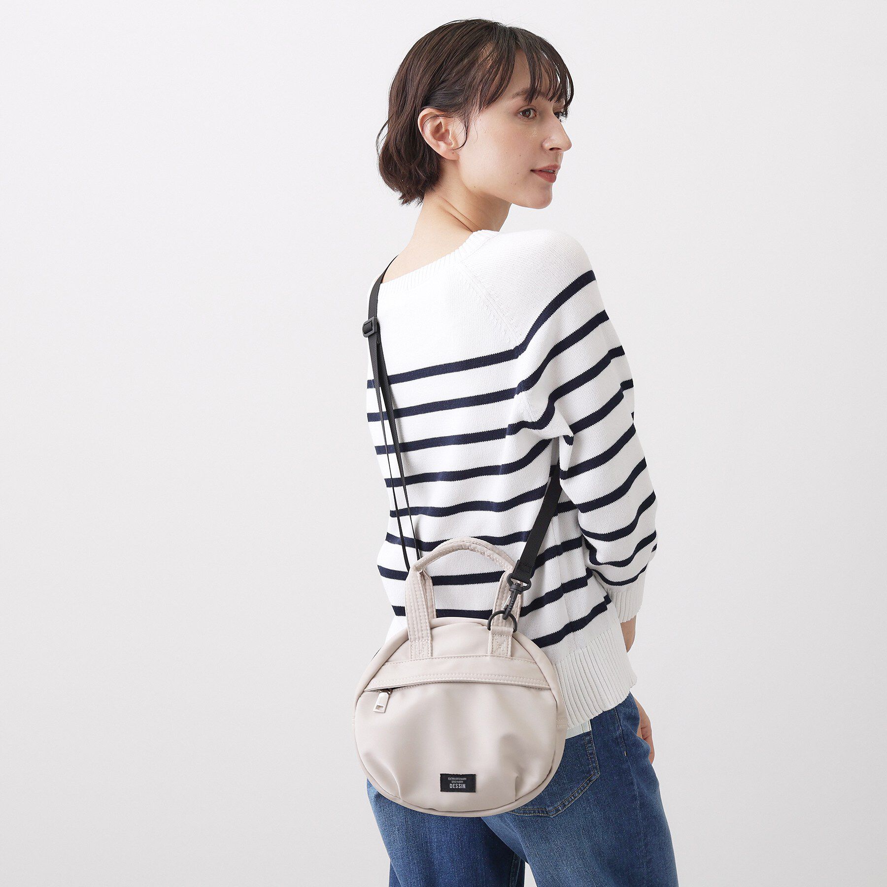 Dessin「【ユニセックス/軽量】ポリエステルラウンド型２WAYショルダーバッグ」|ショルダー・メッセンジャー|