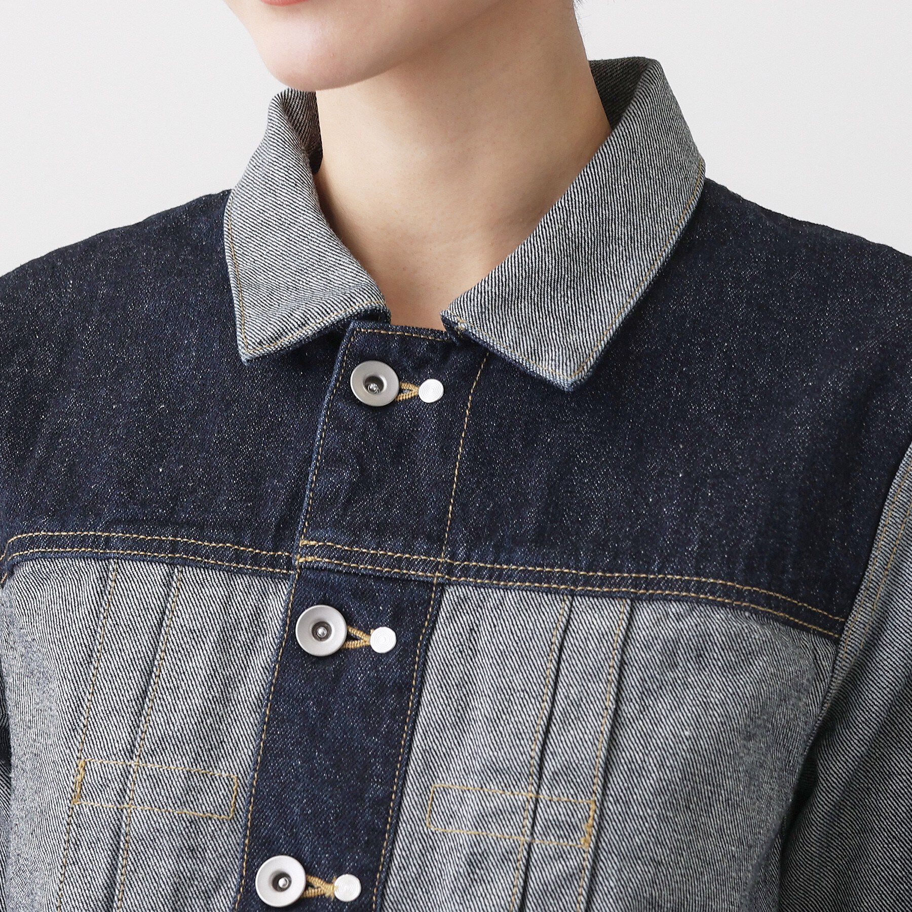 Dessin「【ユニセックス/2WAY】リバーシブルデニムジャケット」|デニムジャケット|