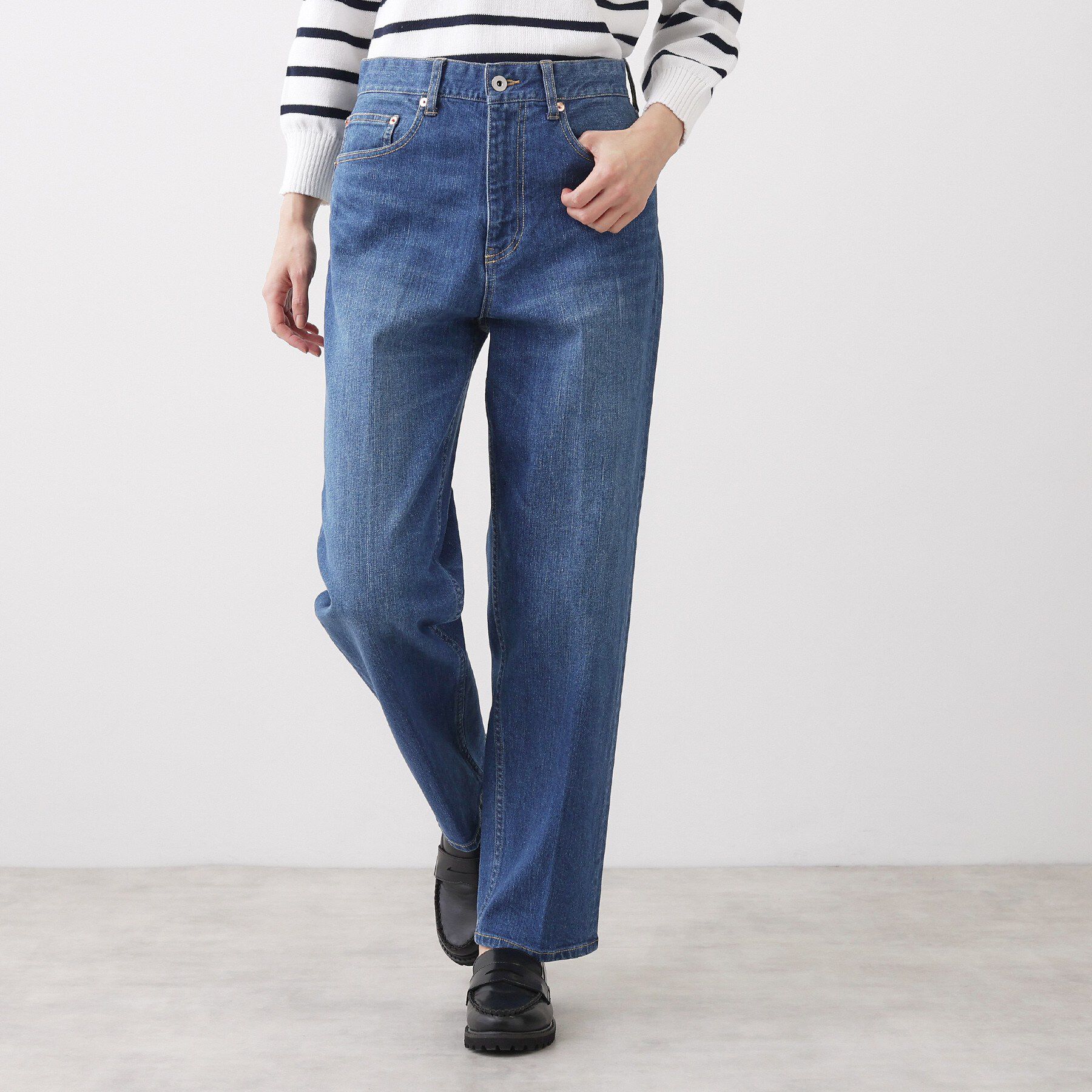 Dessin「【ユニセックス/洗える】テーパードシルエット12OZデニム」|デニム|