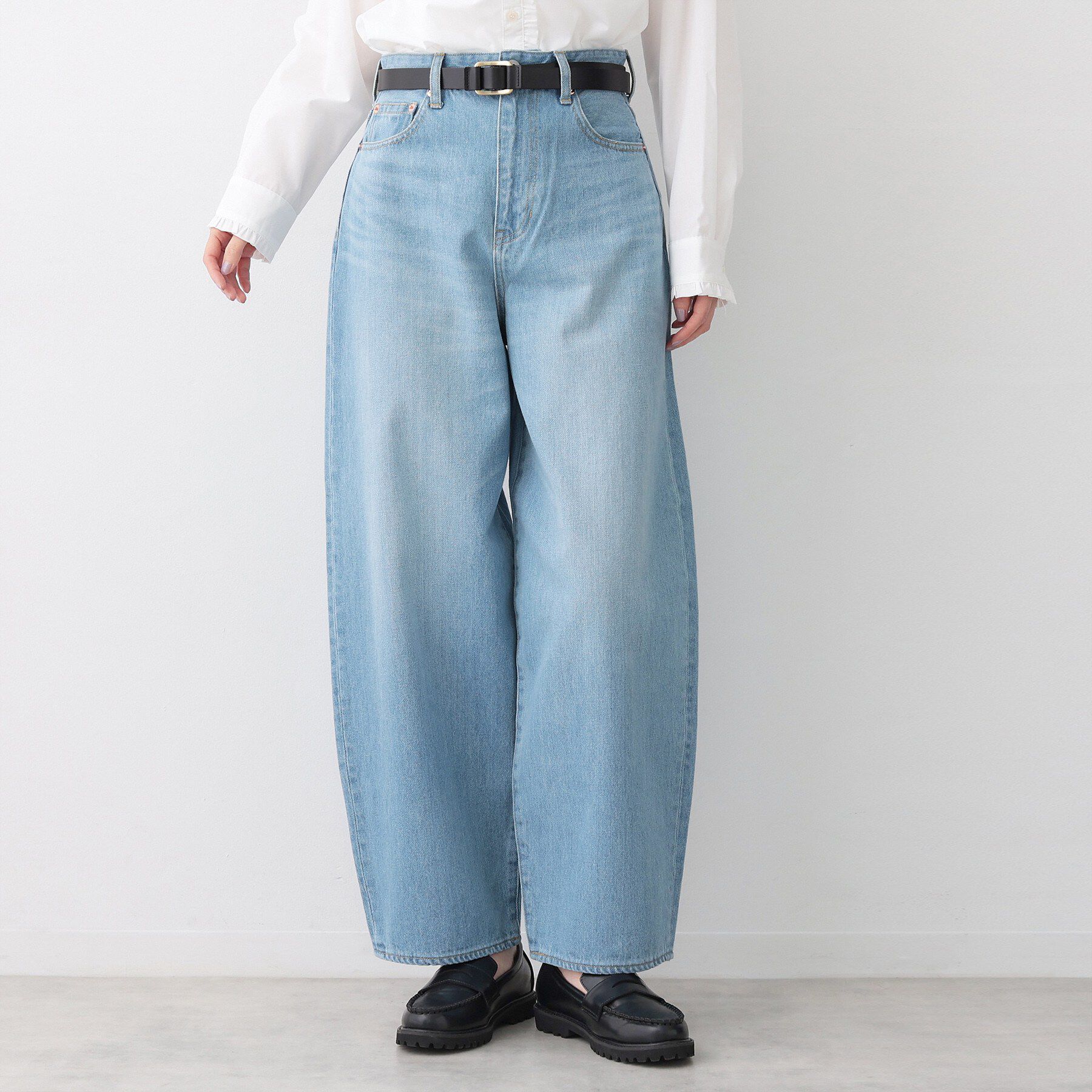 Dessin「【洗える】ワイドカーブシルエット12OZデニム」|その他|