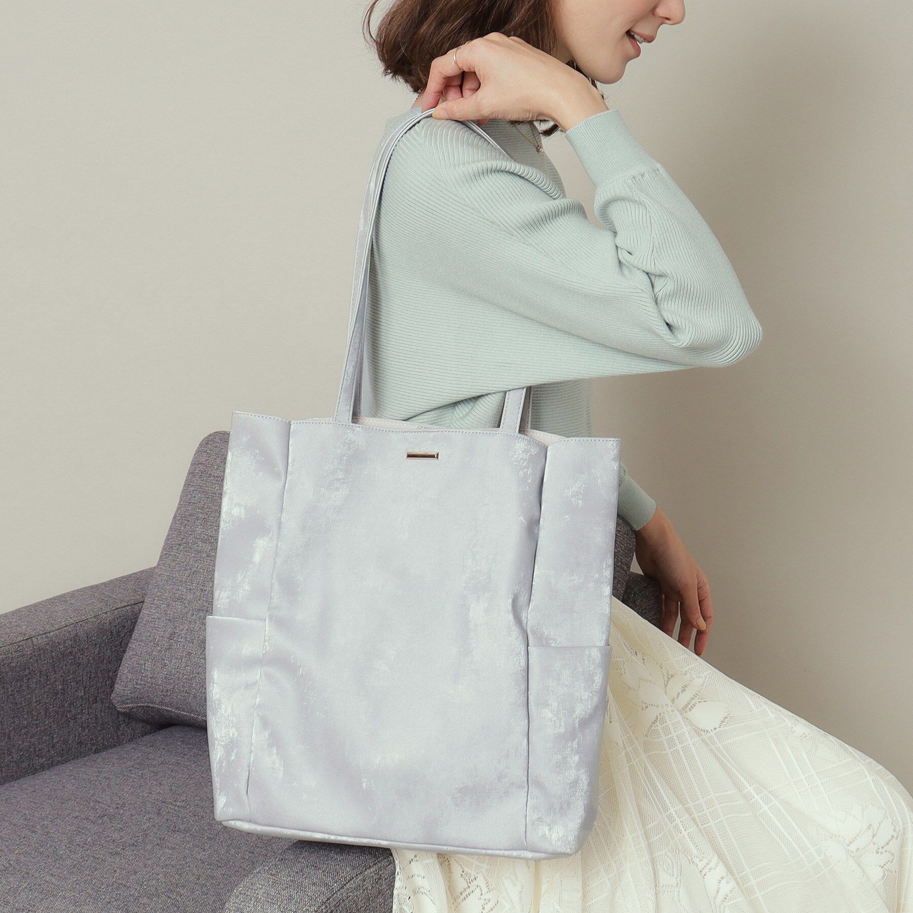 ITS&rsquo;DEMO「【通勤／A4対応／7ポケット】縦型多ポケトート」|トートバッグ|