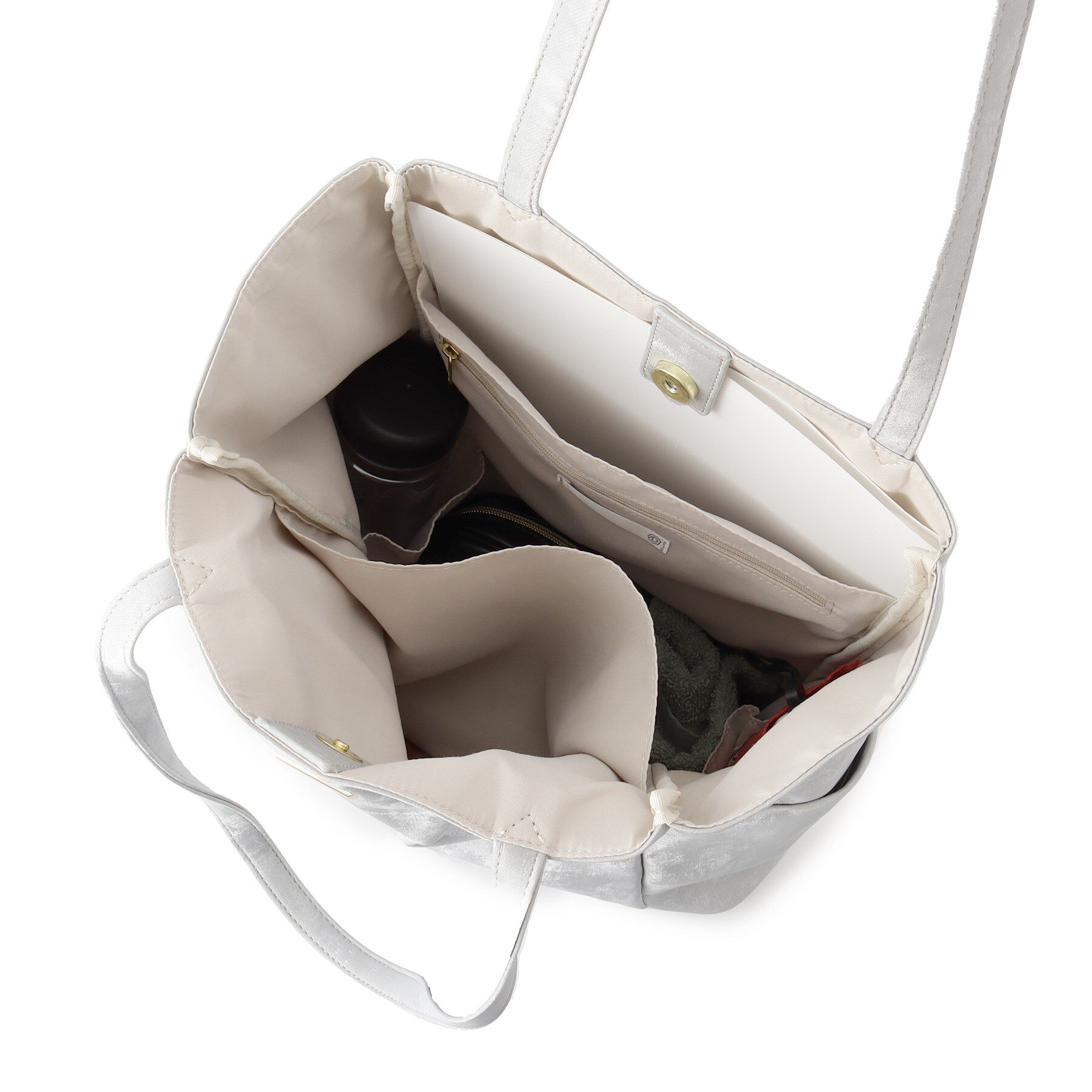 ITS&rsquo;DEMO「【通勤／A4対応／7ポケット】縦型多ポケトート」|トートバッグ|