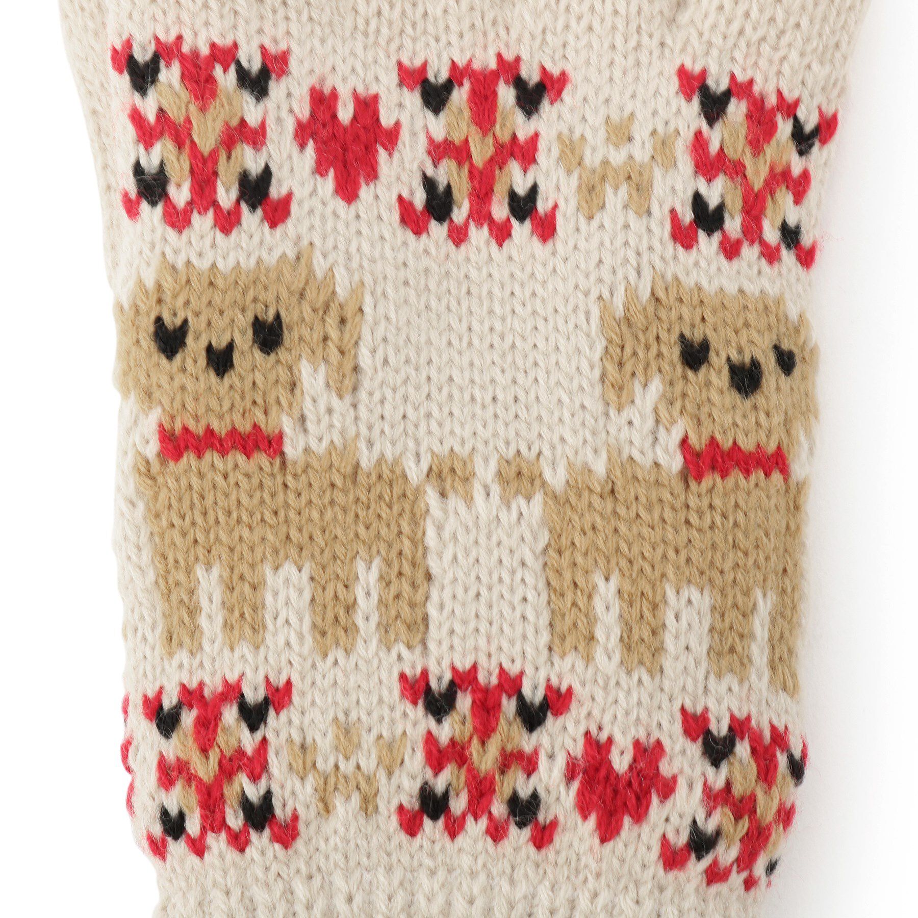 ITS&rsquo;DEMO「【手洗い可】アニマルニット手袋」|手袋|