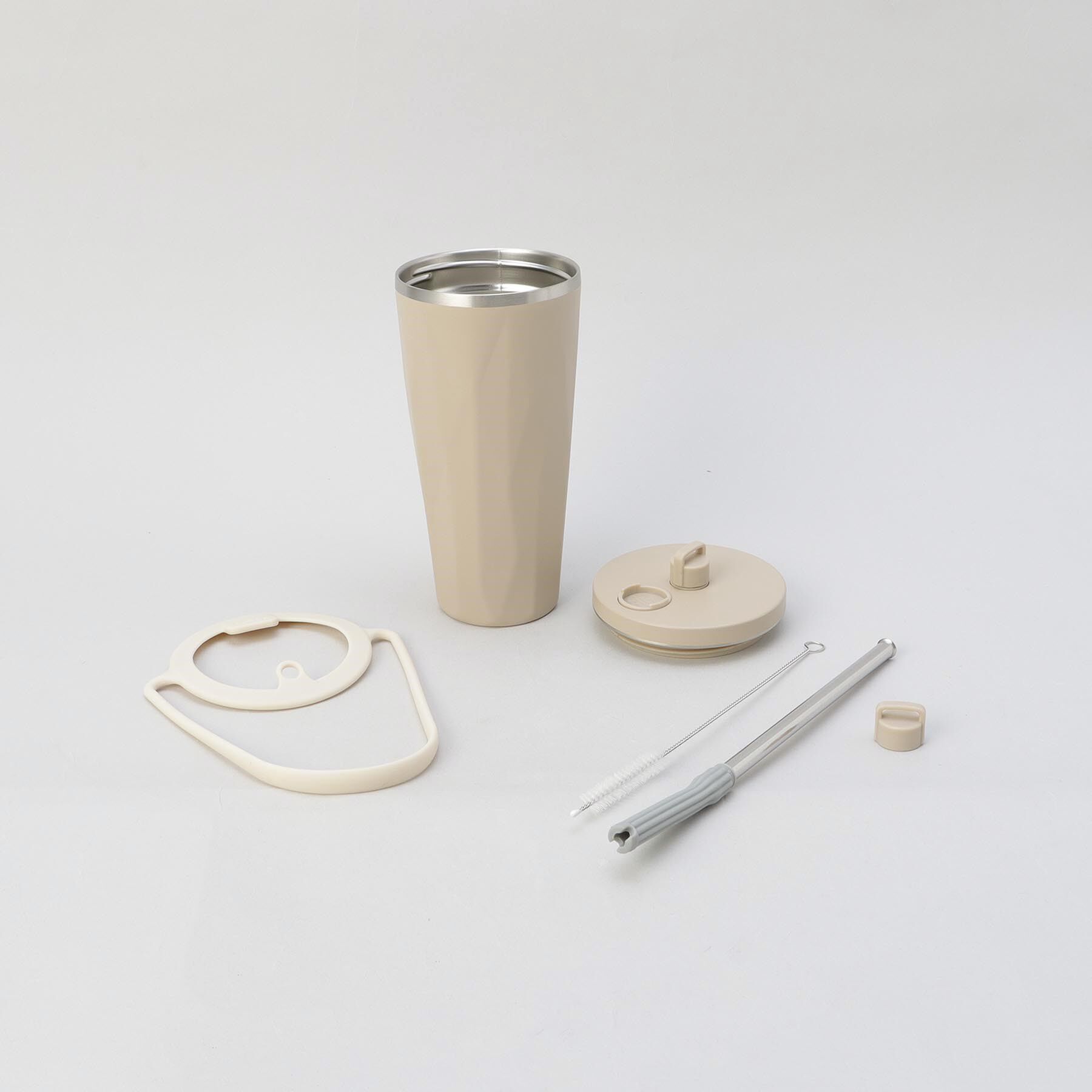 212 KITCHEN STORE「ストロー付2wayタンブラー470ml モカ」|食器・キッチングッズ|