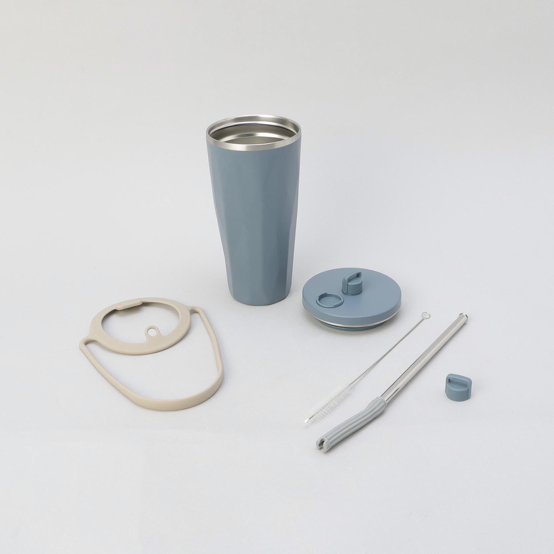 212 KITCHEN STORE「ストロー付2wayタンブラー470ml ネイビー」|食器・キッチングッズ|