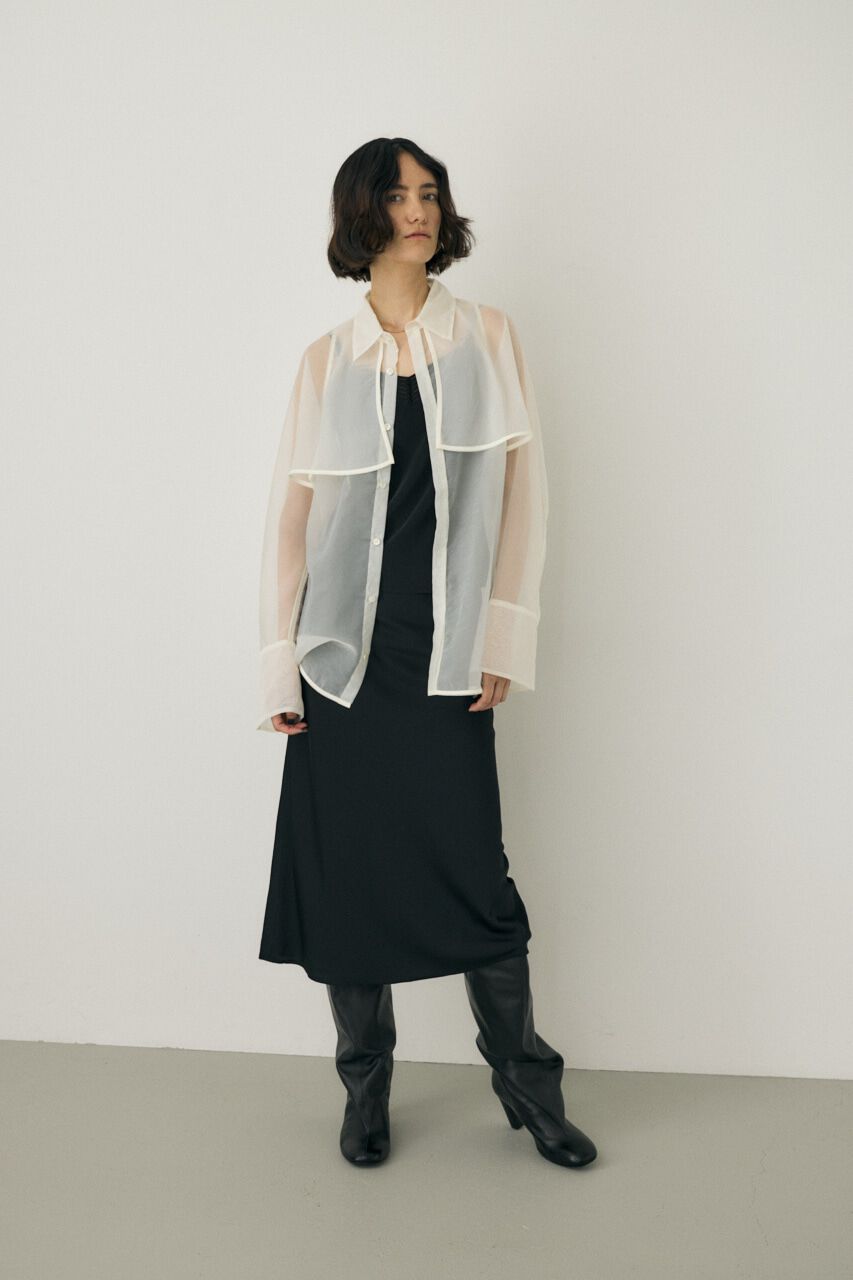 MOUSSY「サテンミディスカート　リサイクルポリエステル&times;レーヨン素材」|スカート|