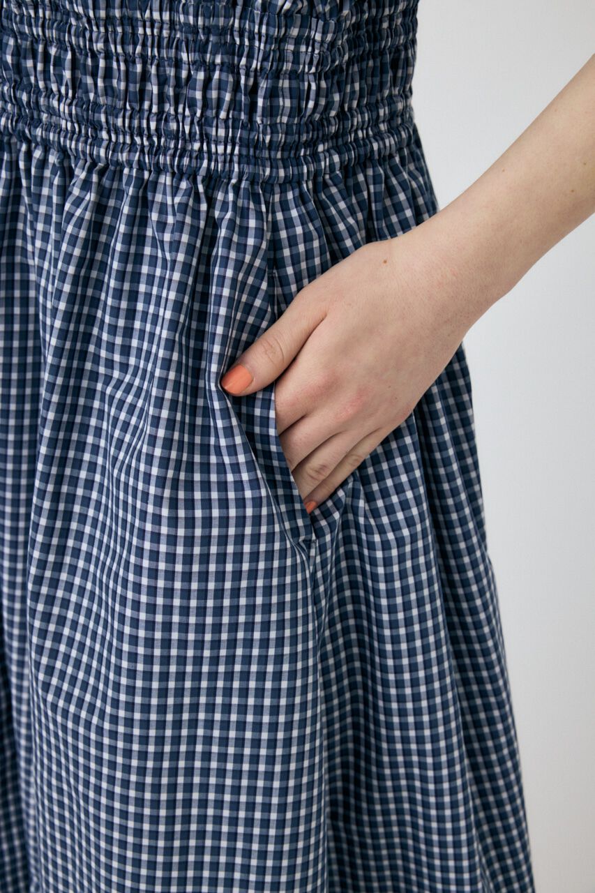 MOUSSY「WAIST GATHER ロングドレス」|ワンピース|